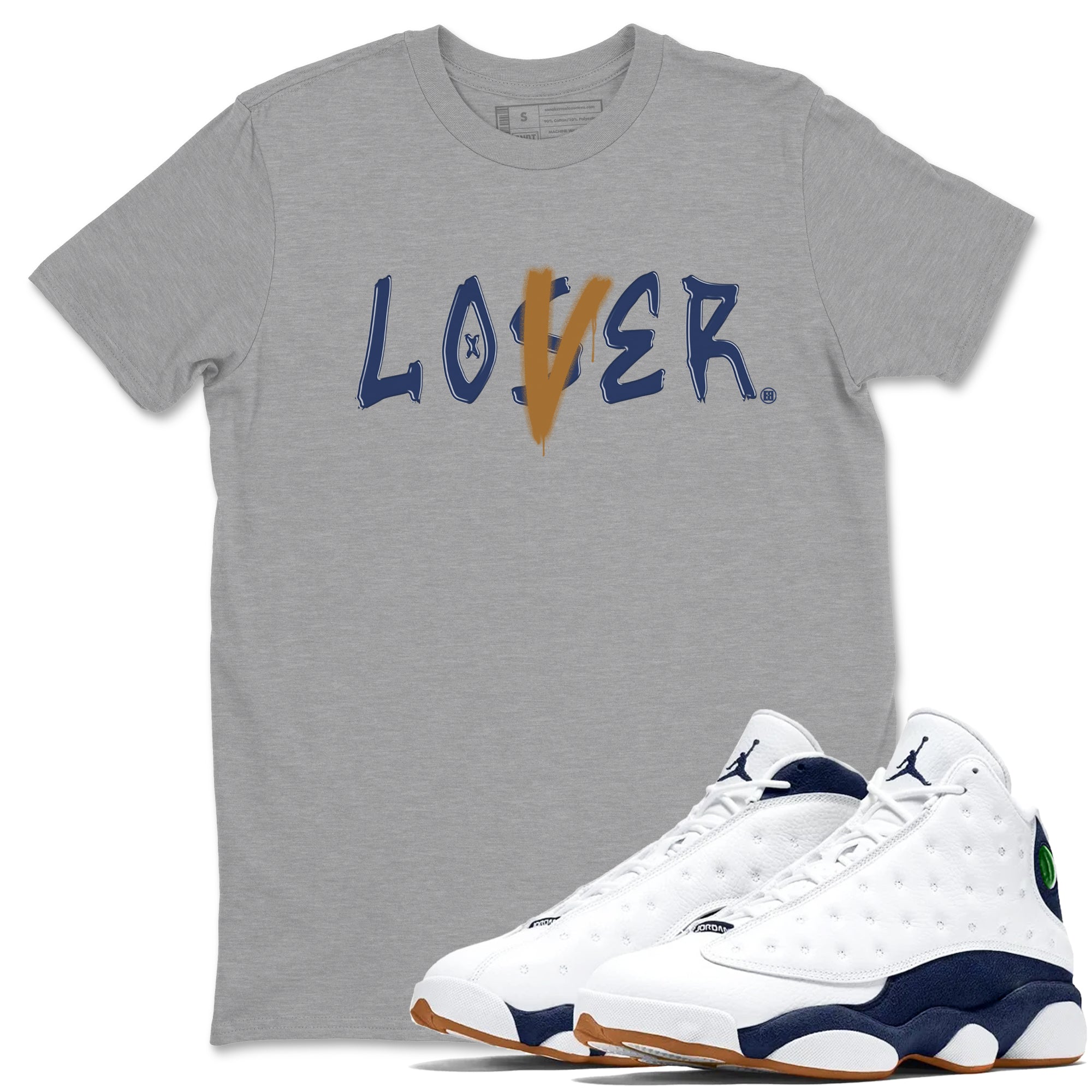 Loser Lover snkmatch Tees - Air Jordan 13 Midnight Navy
