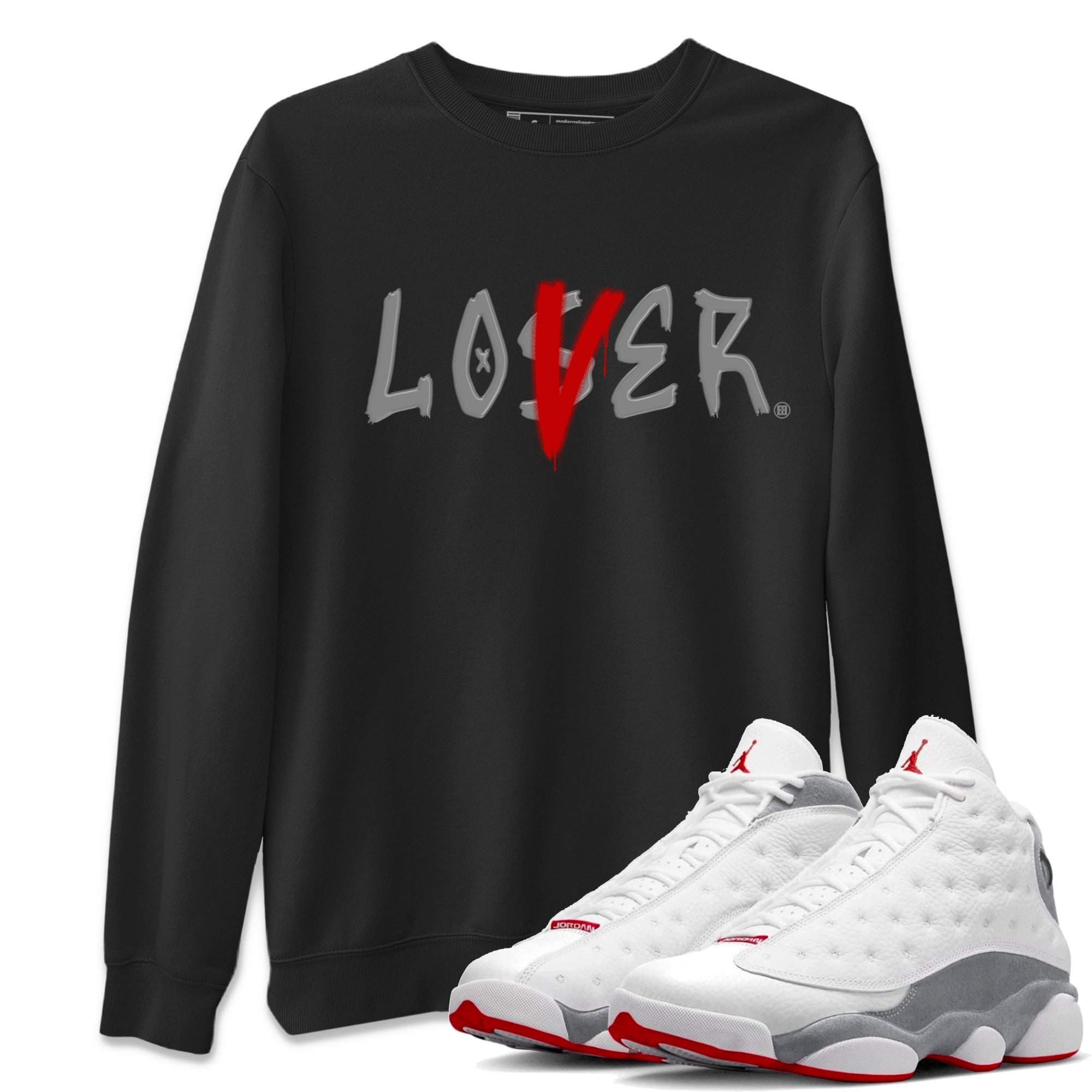 Loser Lover Unisex Tops - Air Jordan 13 Wolf Grey