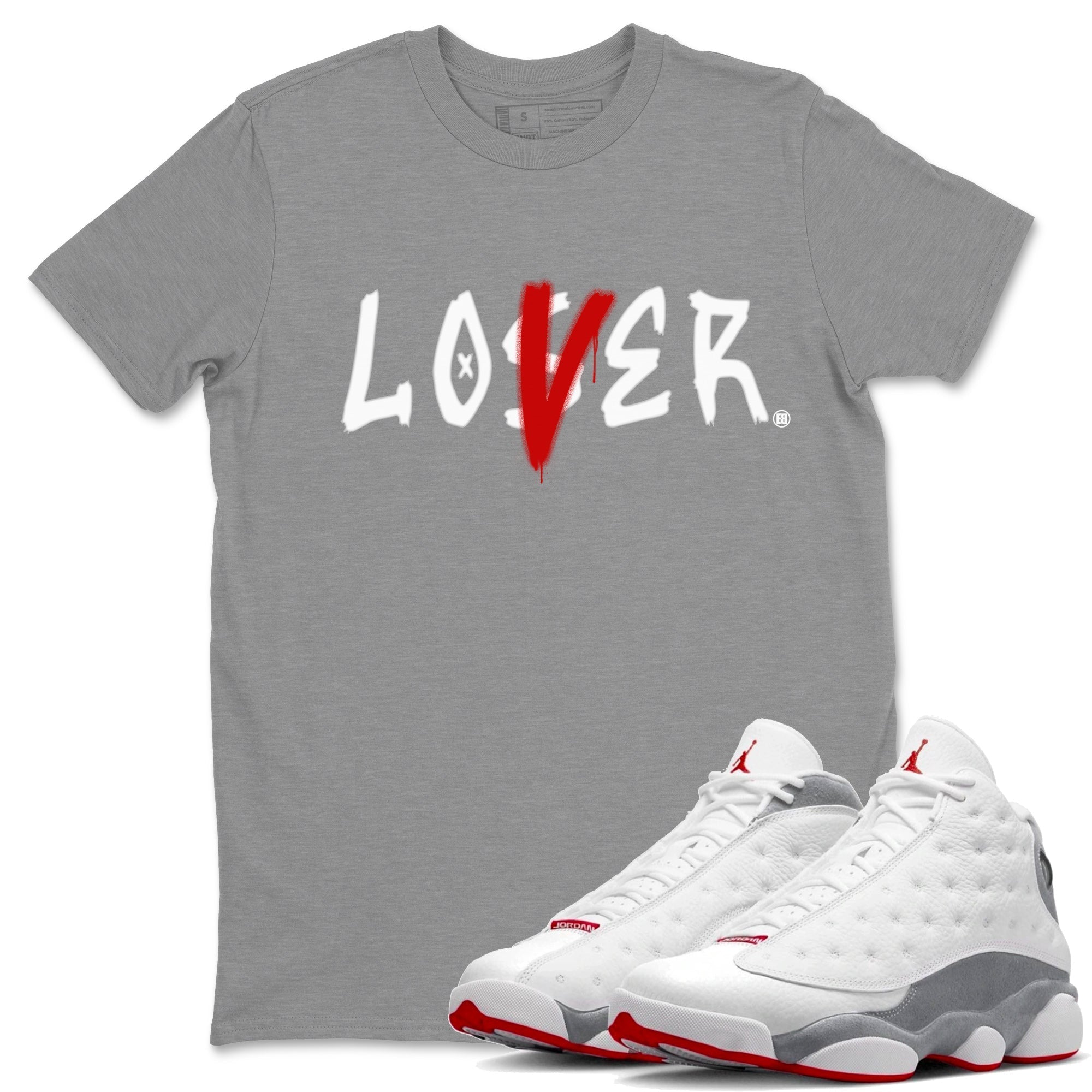 Loser Lover Unisex Tops - Air Jordan 13 Wolf Grey