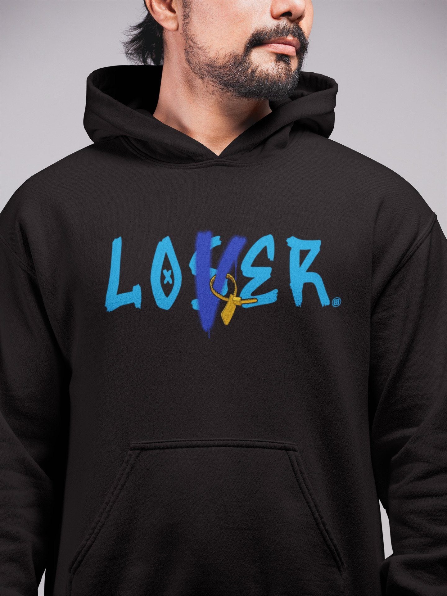 Loser Lover Unisex Tops - Air Jordan 2 OFF-WHITE Black Blue