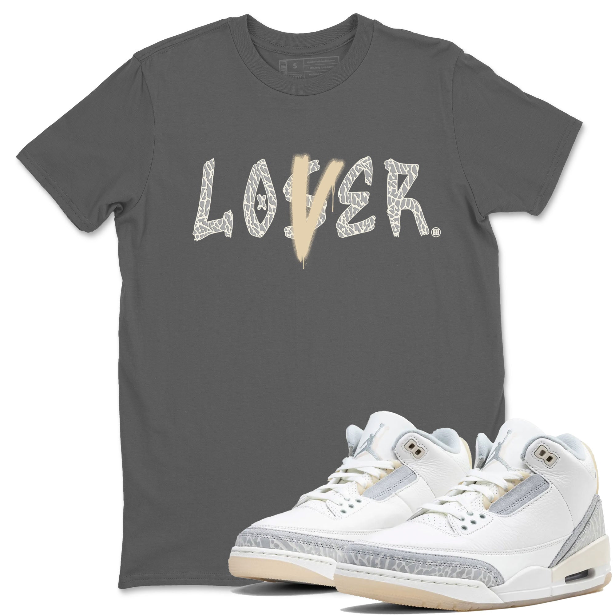 Loser Lover snkmatch Tees - Air Jordan 3 Ivory