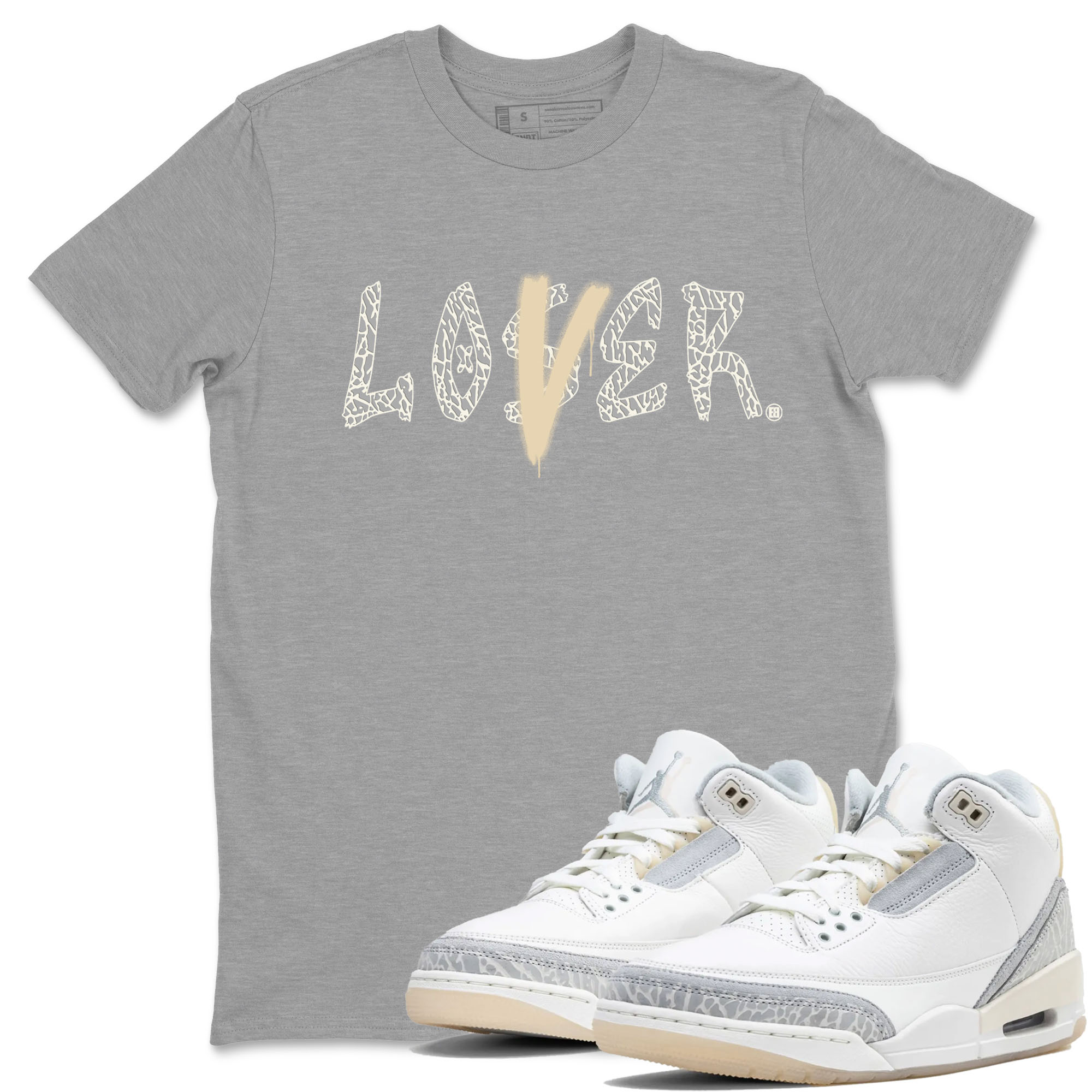 Loser Lover snkmatch Tees - Air Jordan 3 Ivory