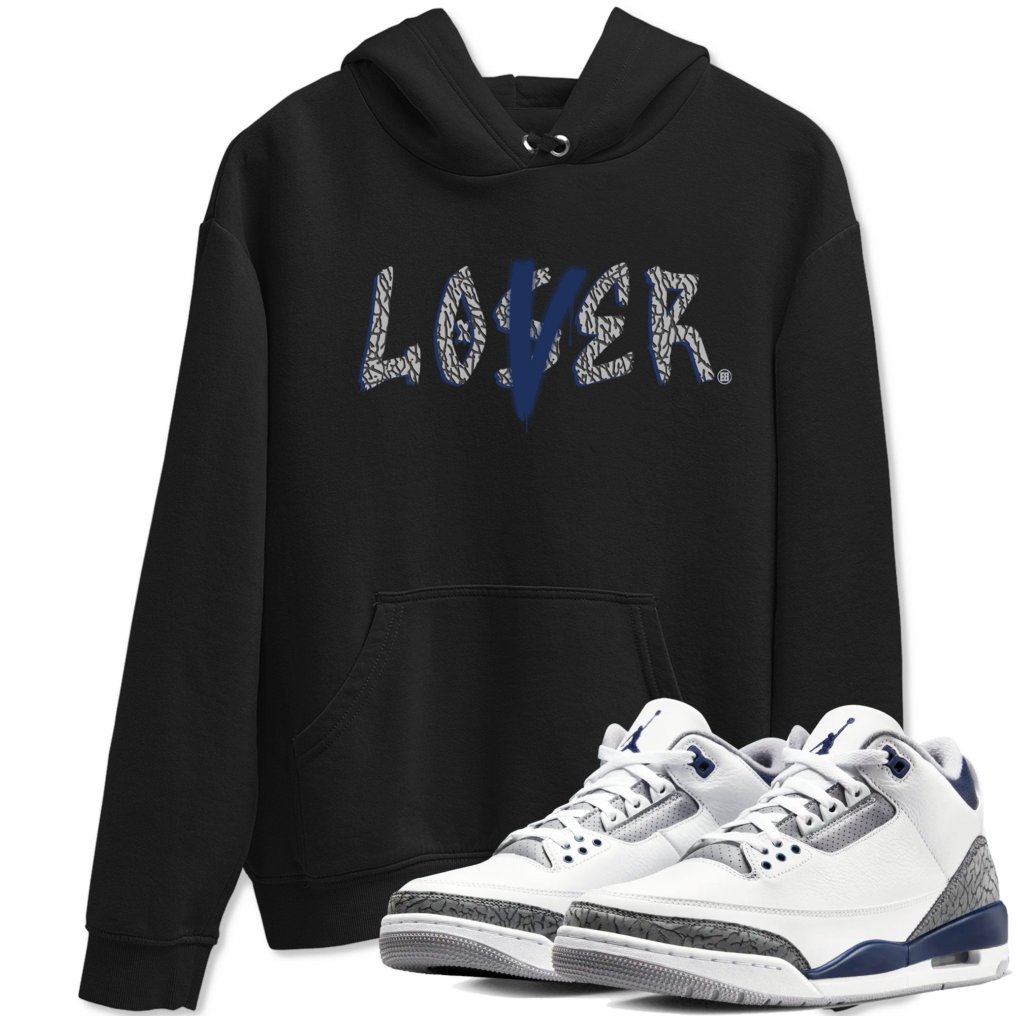 Loser Lover snkmatch Tees - Air Jordan 3 Midnight Navy 2023
