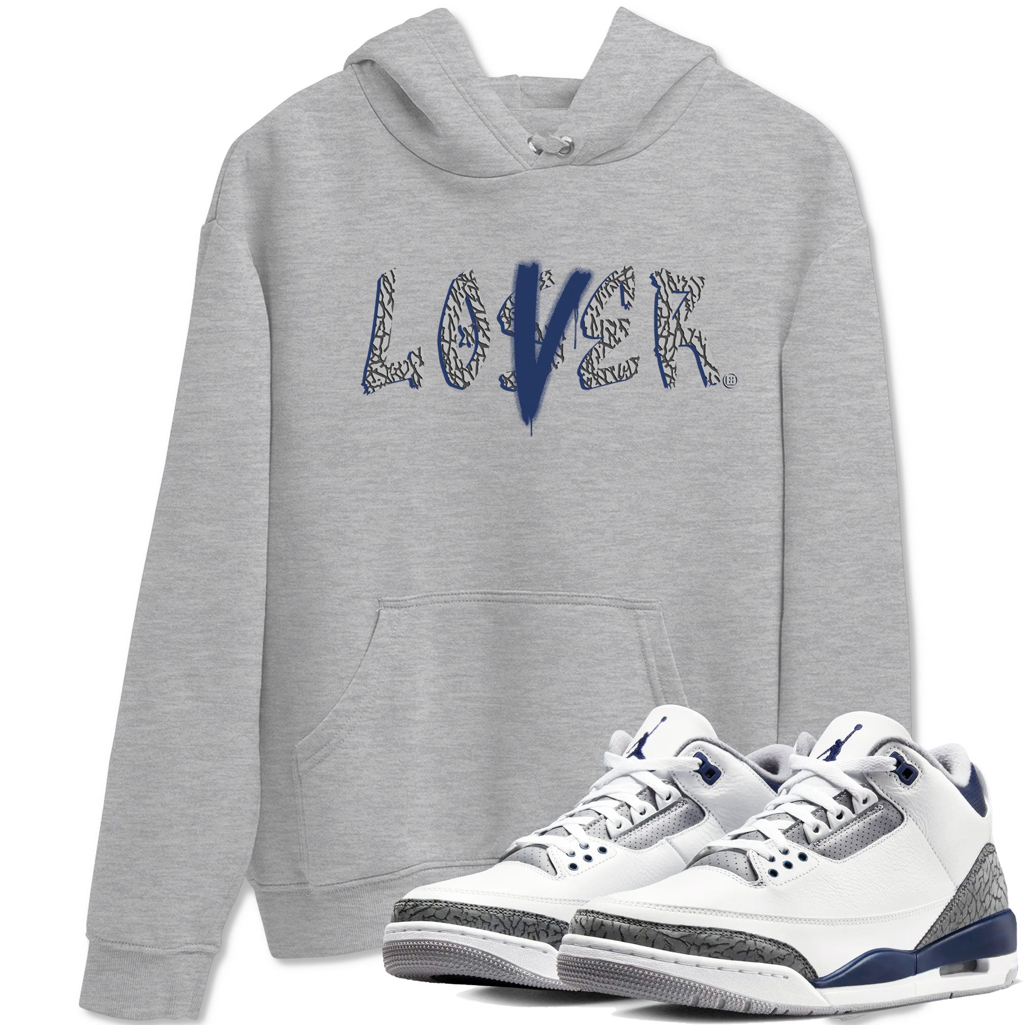 Loser Lover snkmatch Tees - Air Jordan 3 Midnight Navy 2023