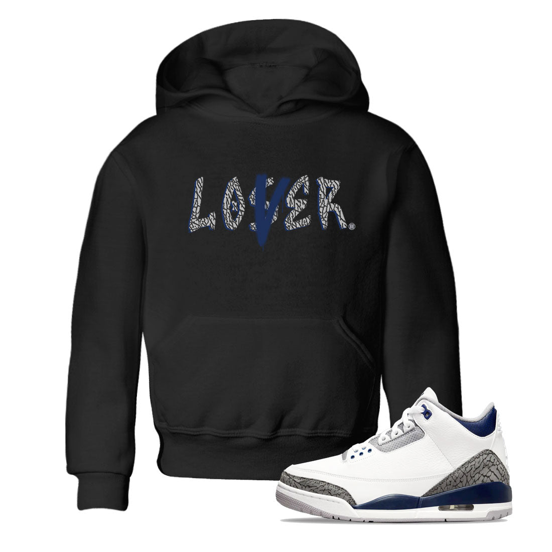 Loser Lover snkmatch Tees Kids - Air Jordan 3 Midnight Navy 2023