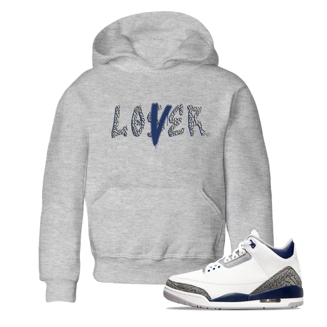 Loser Lover snkmatch Tees Kids - Air Jordan 3 Midnight Navy 2023