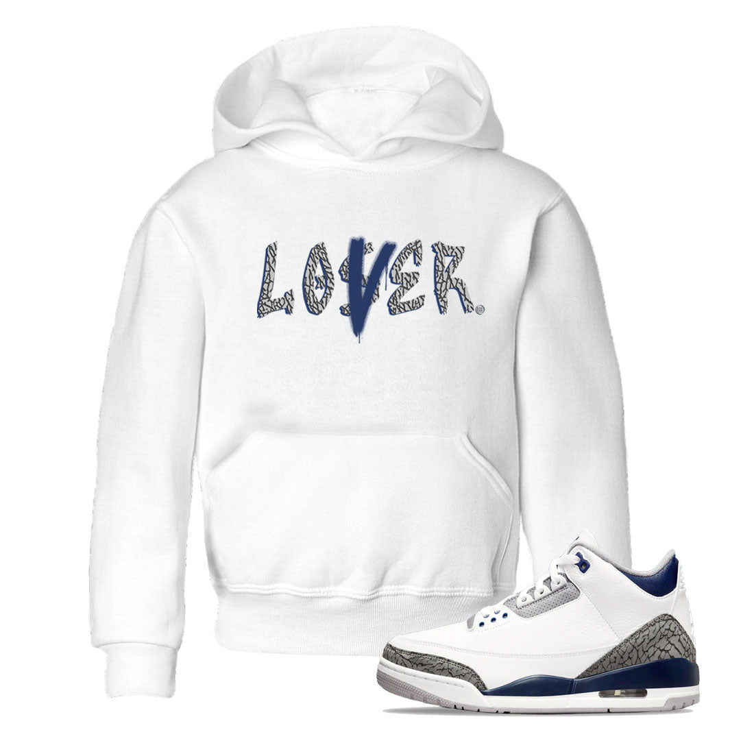 Loser Lover snkmatch Tees Kids - Air Jordan 3 Midnight Navy 2023