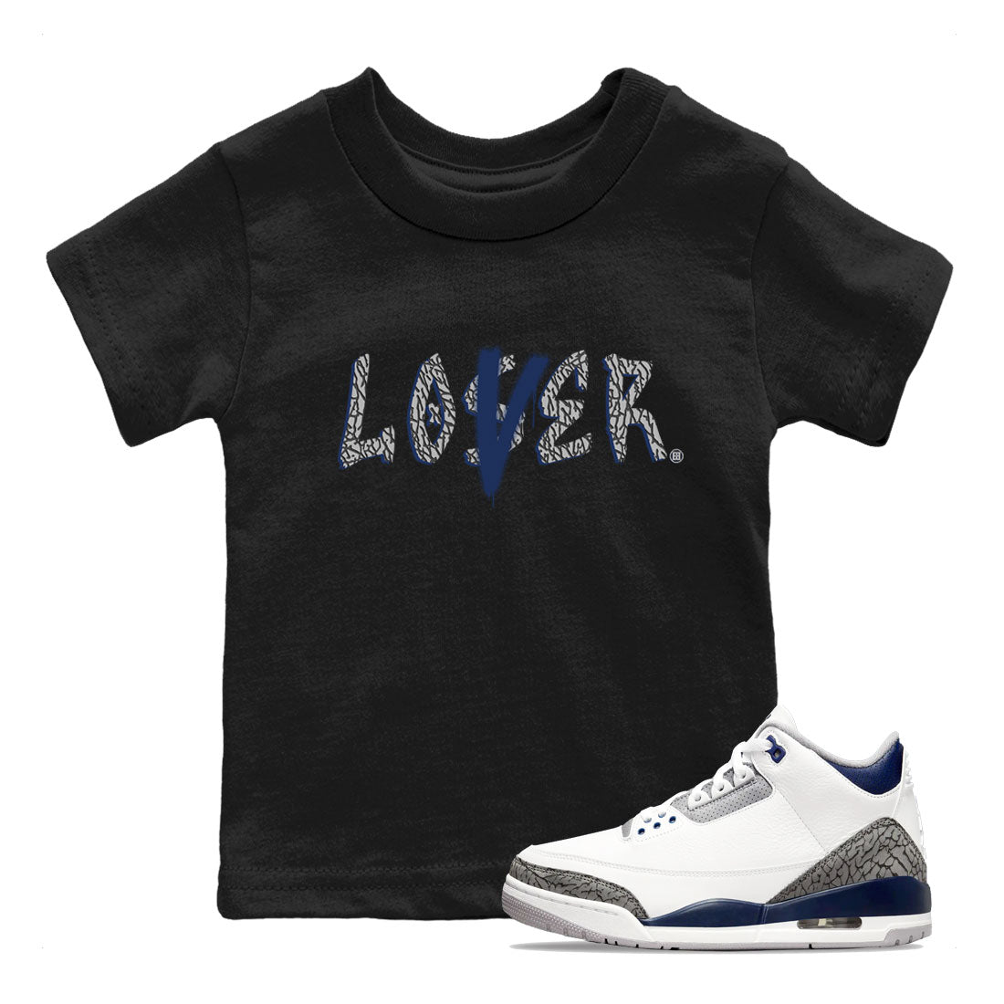 Loser Lover snkmatch Tees Kids - Air Jordan 3 Midnight Navy 2023