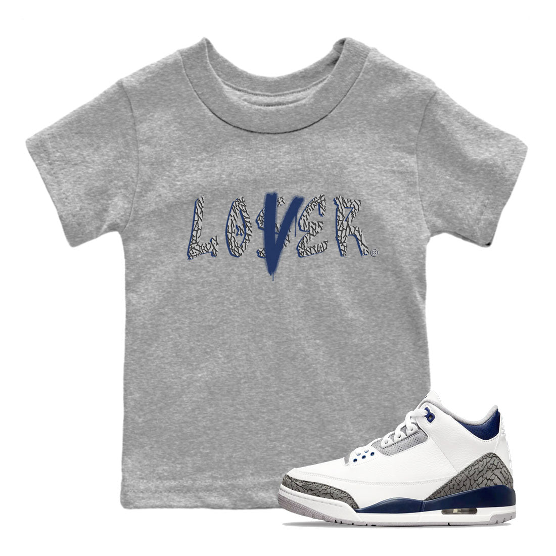 Loser Lover snkmatch Tees Kids - Air Jordan 3 Midnight Navy 2023