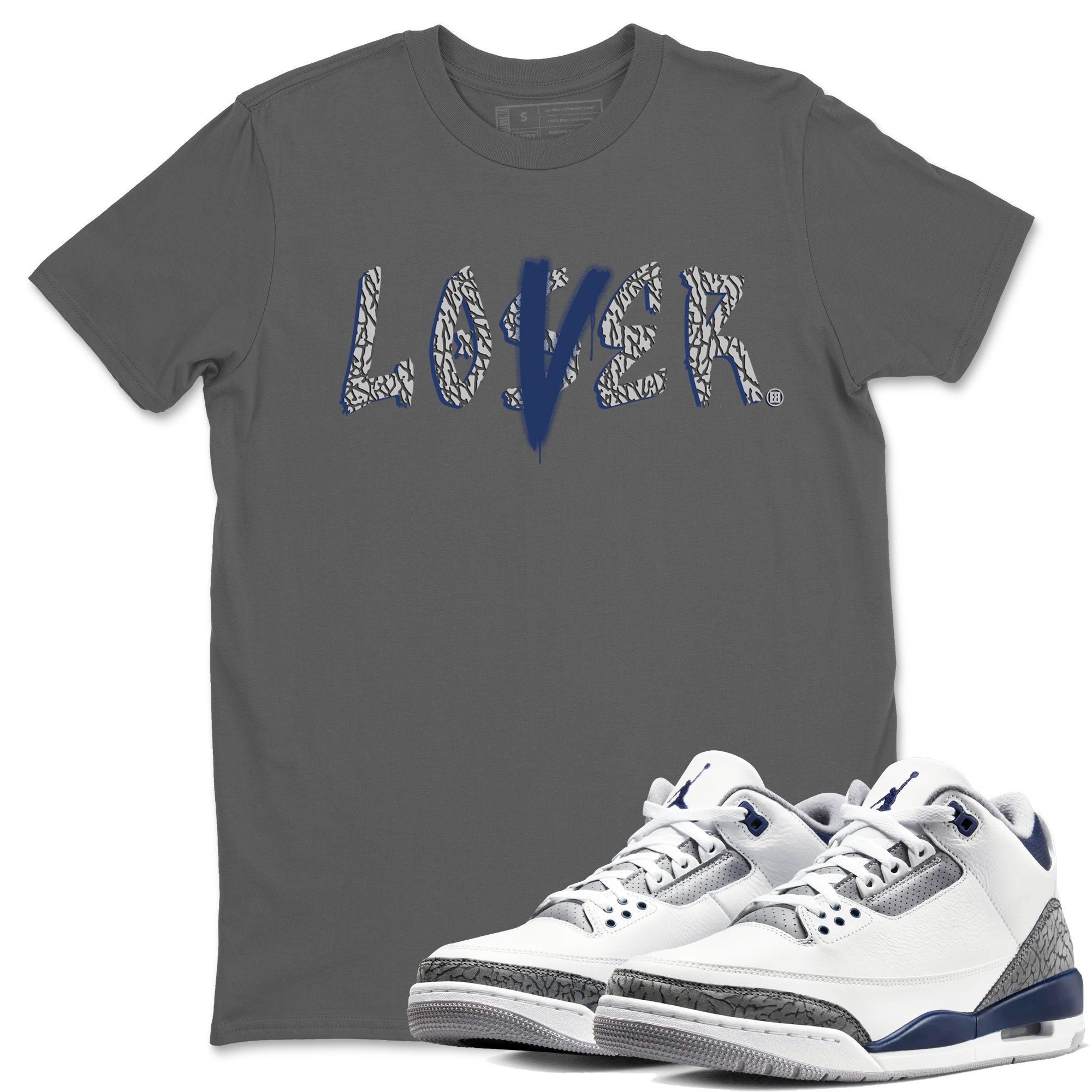 Loser Lover snkmatch Tees - Air Jordan 3 Midnight Navy 2023