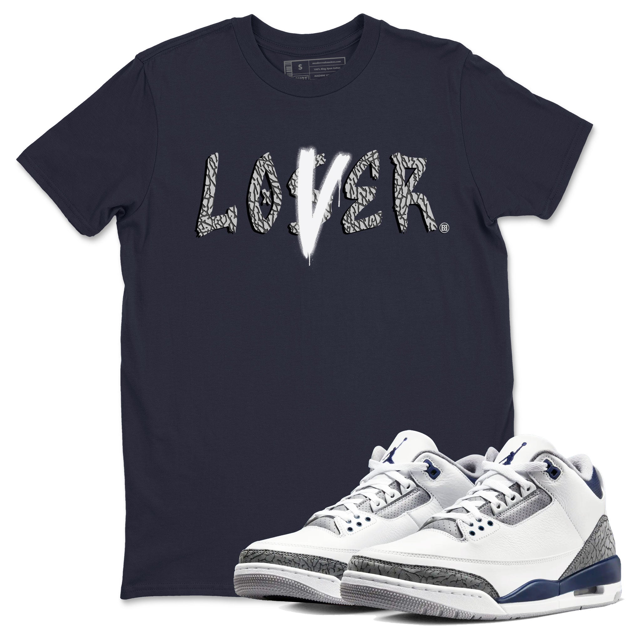 Loser Lover snkmatch Tees - Air Jordan 3 Midnight Navy 2023