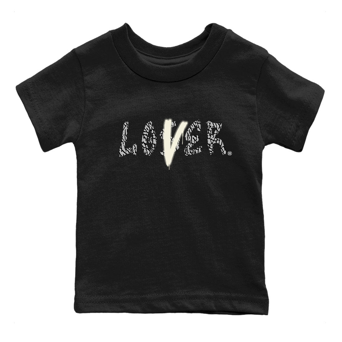Loser Lover snkmatch Tee Kids - Air Jordan 3 Off Noir