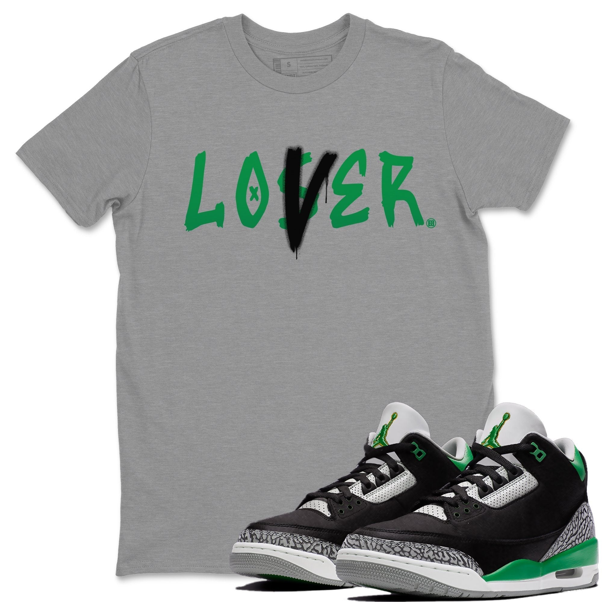 Loser Lover Unisex Tops - Air Jordan 3 Pine Green