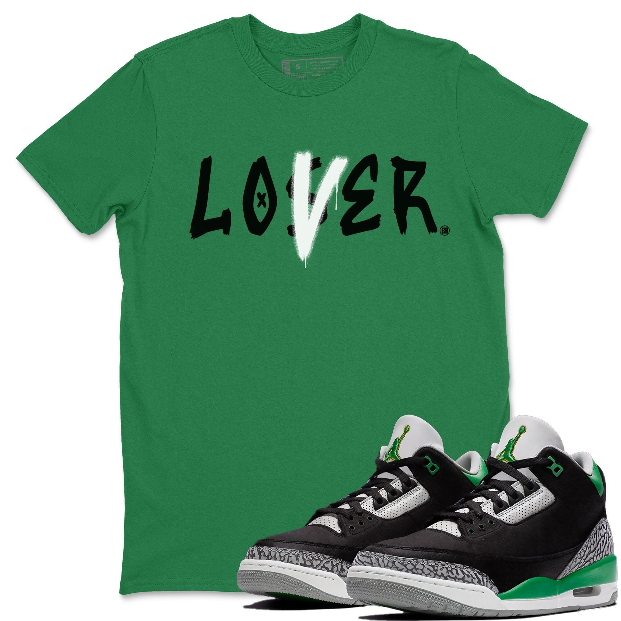 Loser Lover Unisex Tops - Air Jordan 3 Pine Green