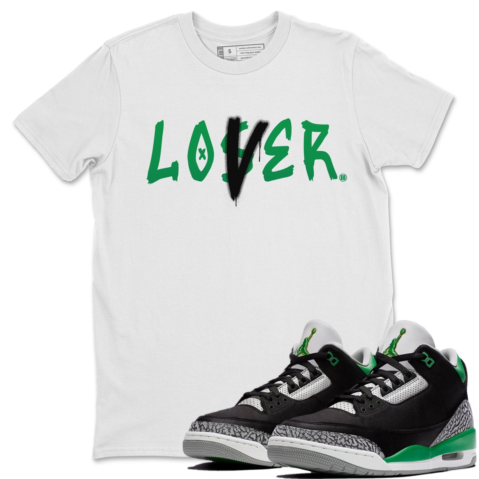 Loser Lover Unisex Tops - Air Jordan 3 Pine Green