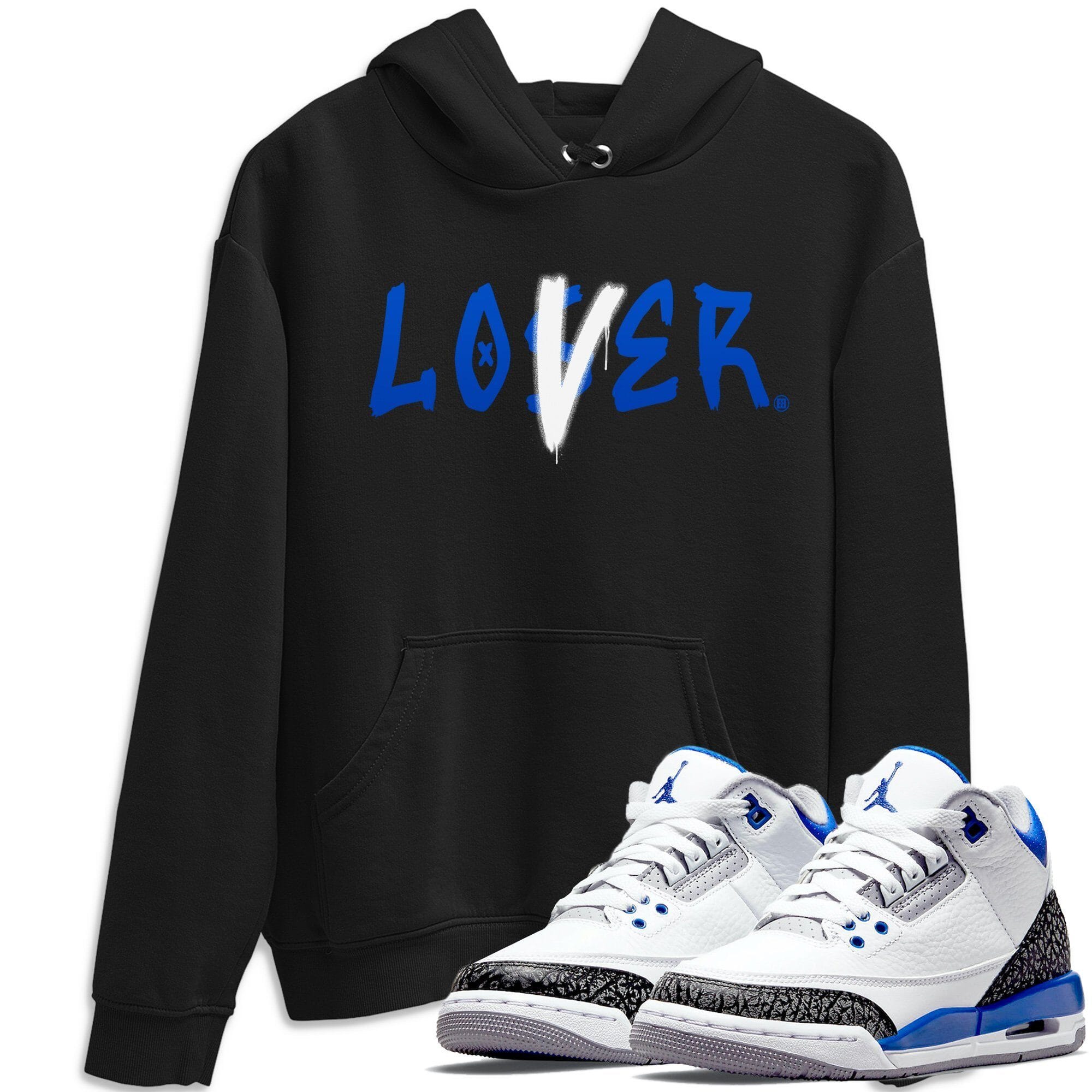 Loser Lover Unisex Tops - Air Jordan 3 Racer Blue