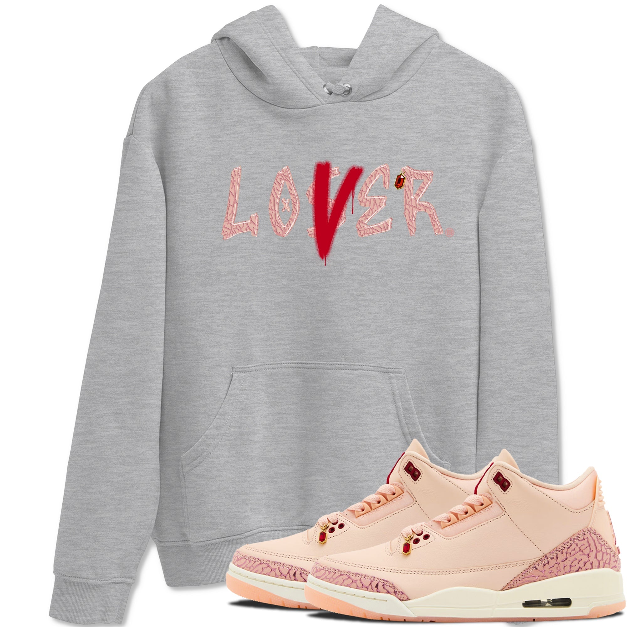 Loser Lover snkmatch Tees - Air Jordan 3 Valentines Day
