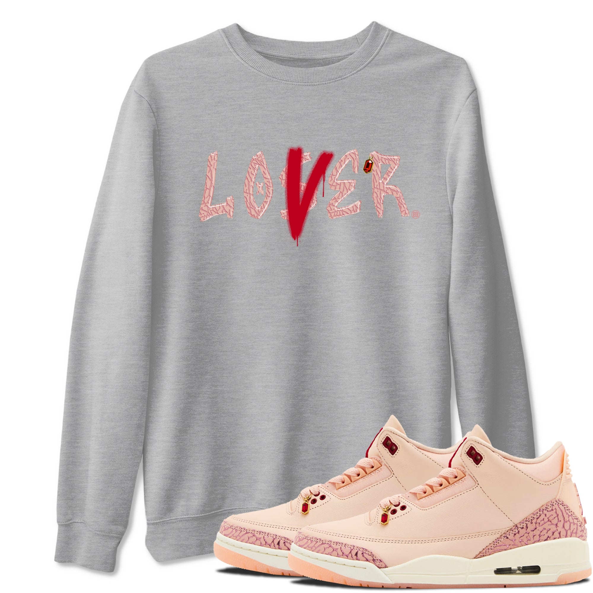 Loser Lover snkmatch Tees - Air Jordan 3 Valentines Day