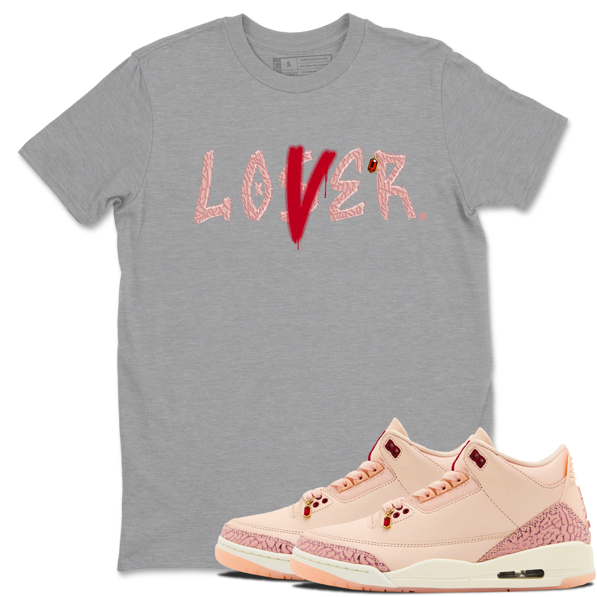 Loser Lover snkmatch Tees - Air Jordan 3 Valentines Day