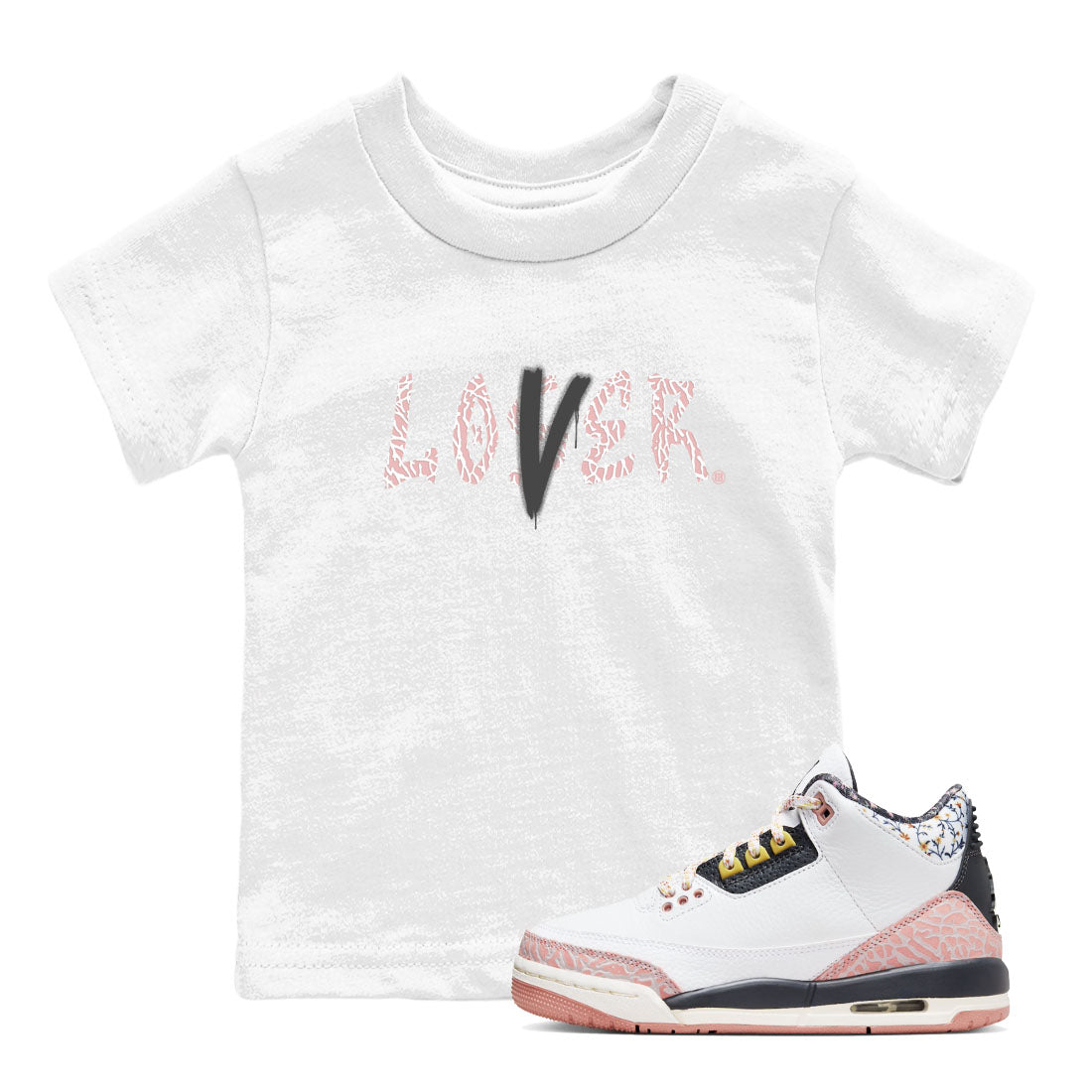 Loser Lover snkmatch Tees Kids - Air Jordan 3 Vintage Floral