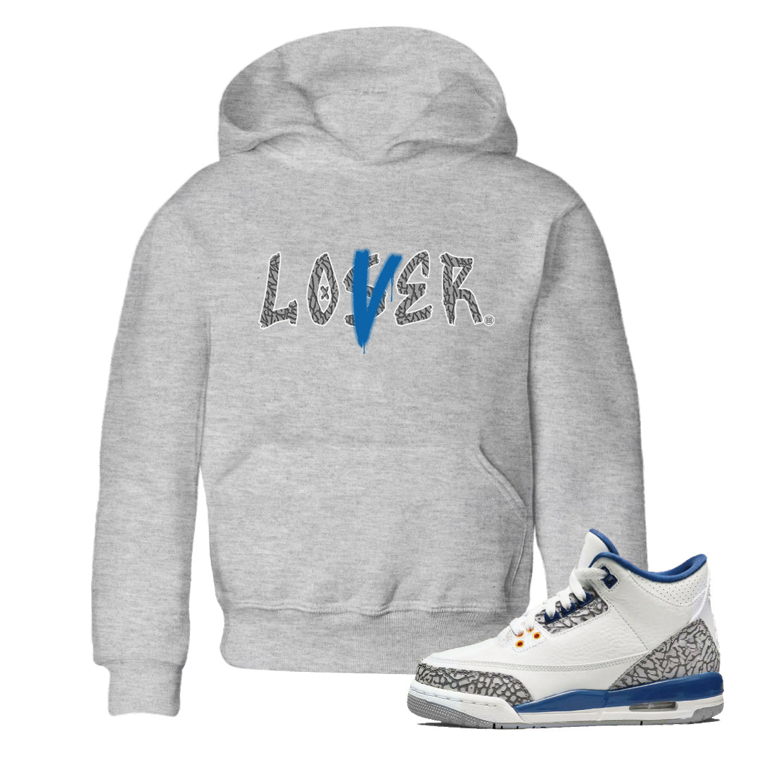 Loser Lover Kids Tops - Air Jordan 3 Wizards