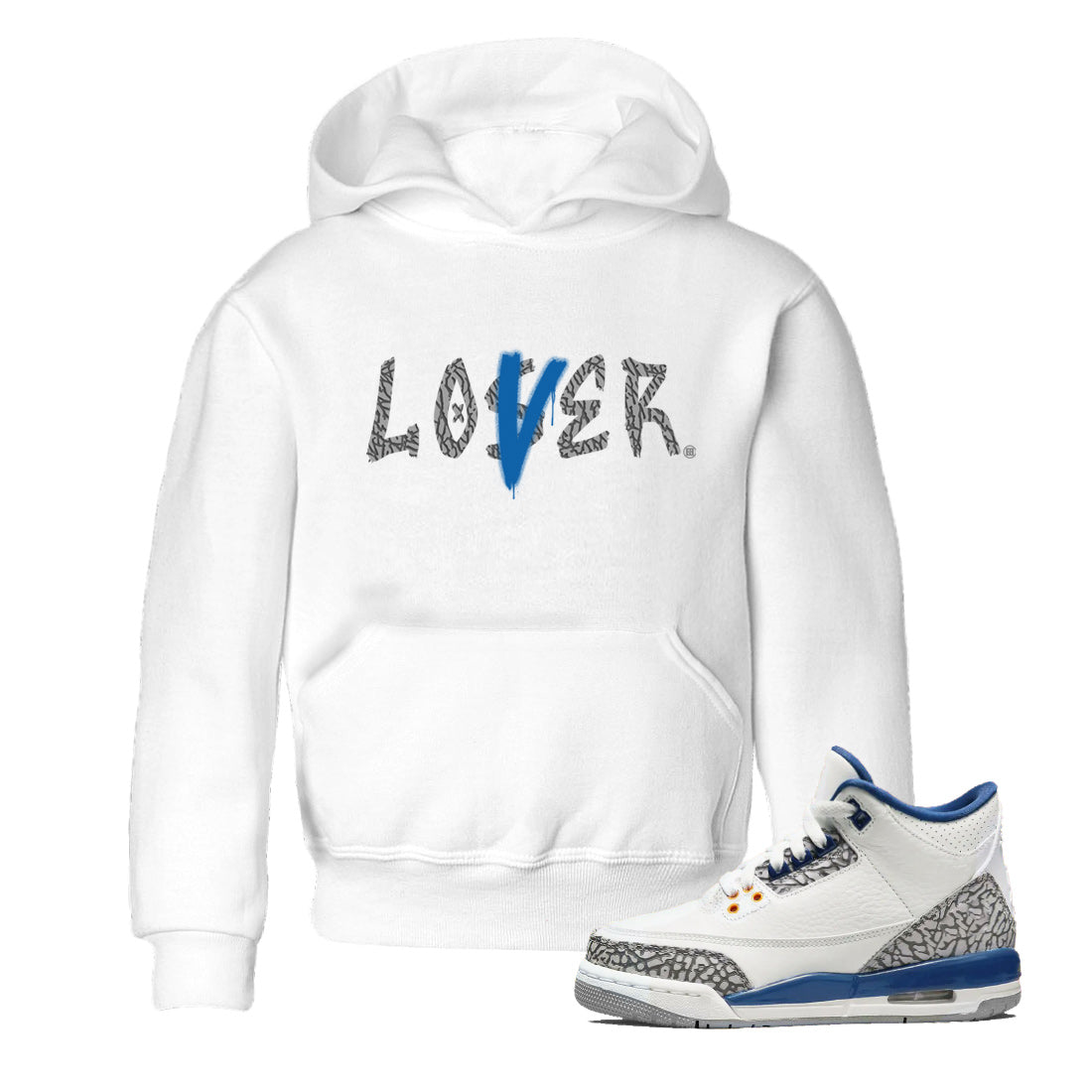 Loser Lover Kids Tops - Air Jordan 3 Wizards