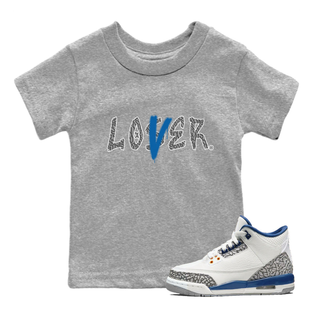 Loser Lover Kids Tops - Air Jordan 3 Wizards