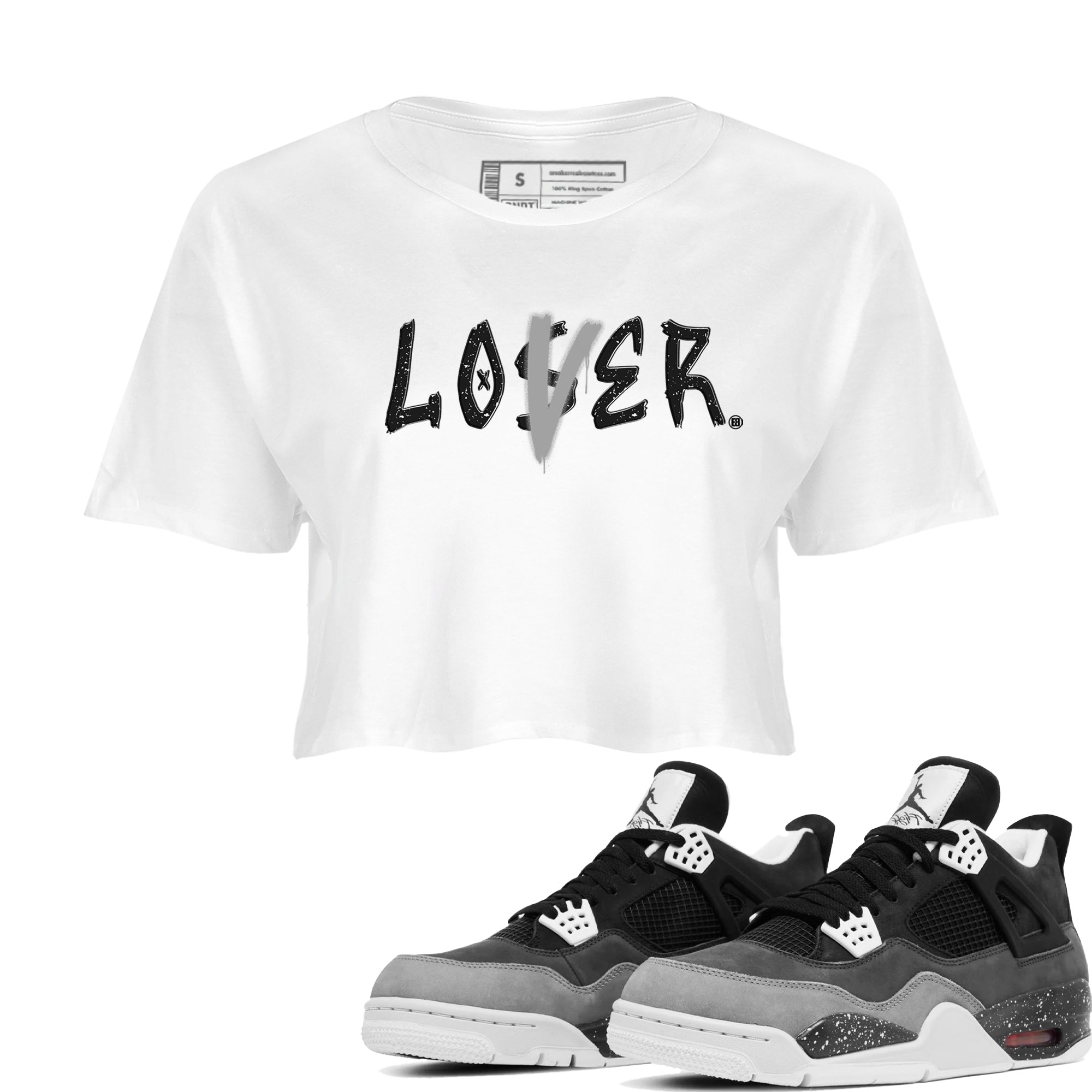 Loser Lover snkmatch Women's Top - Air Jordan 4 Fear