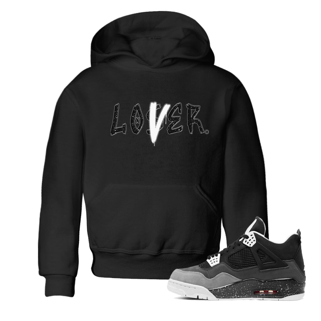 Loser Lover snkmatch Tees Kids - Air Jordan 4 Fear
