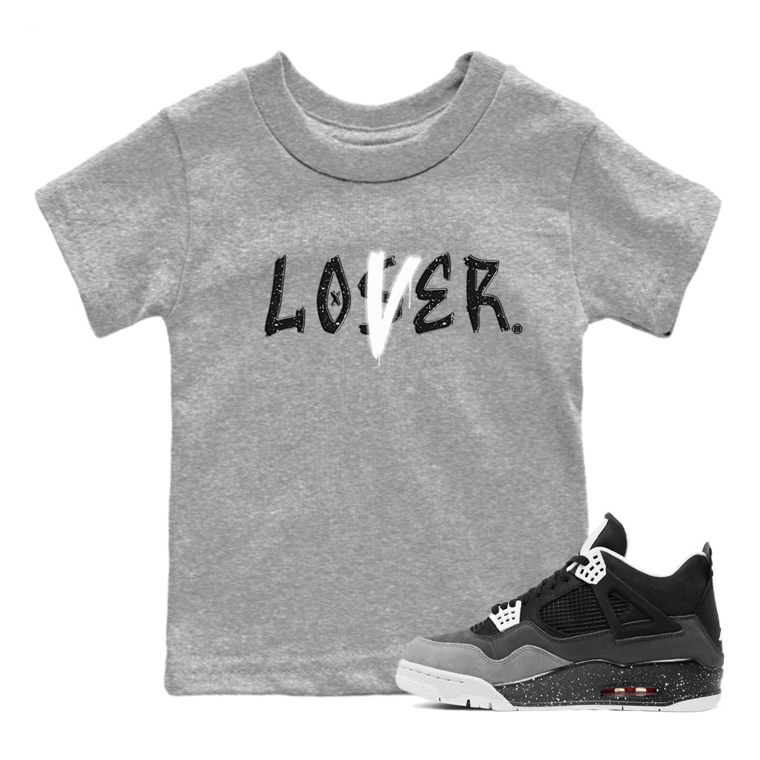 Loser Lover snkmatch Tees Kids - Air Jordan 4 Fear