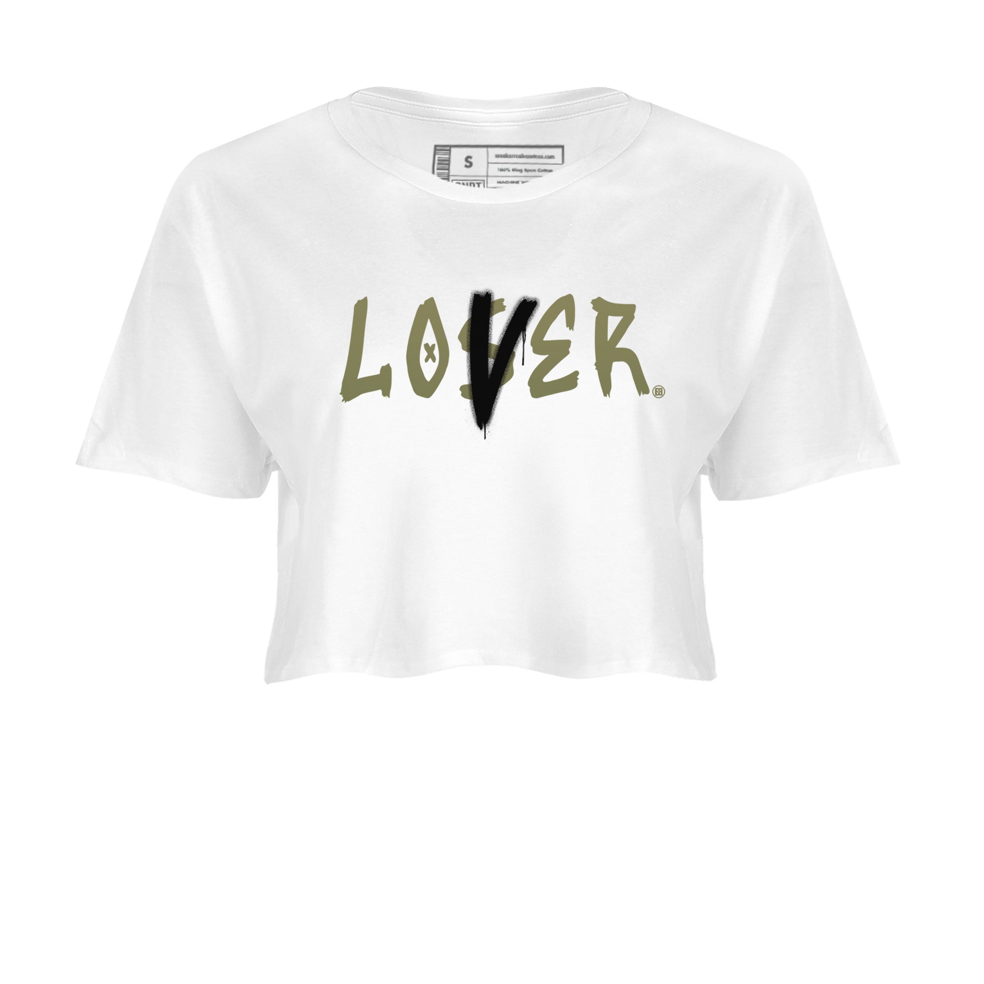 Loser Lover snkmatch Women's Top - Air Jordan 4 Medium Olive