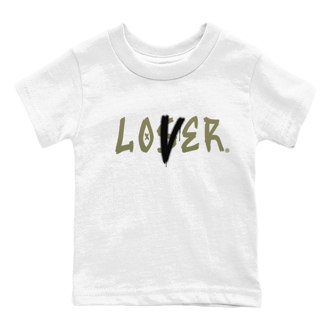 Loser Lover snkmatch Tee Kids - Air Jordan 4 Medium Olive