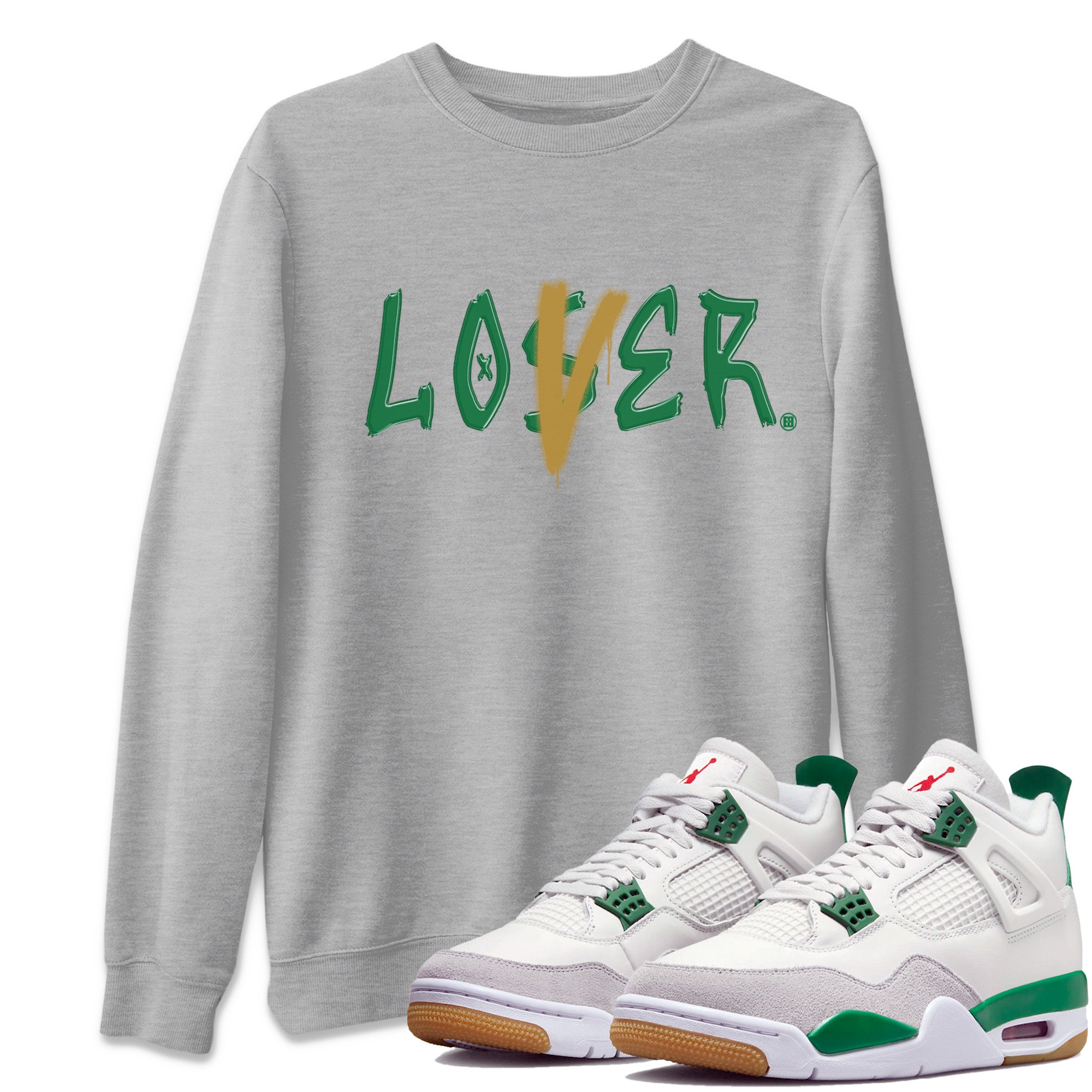 Loser Lover Unisex Tops - Air Jordan 4 Pine Green SB