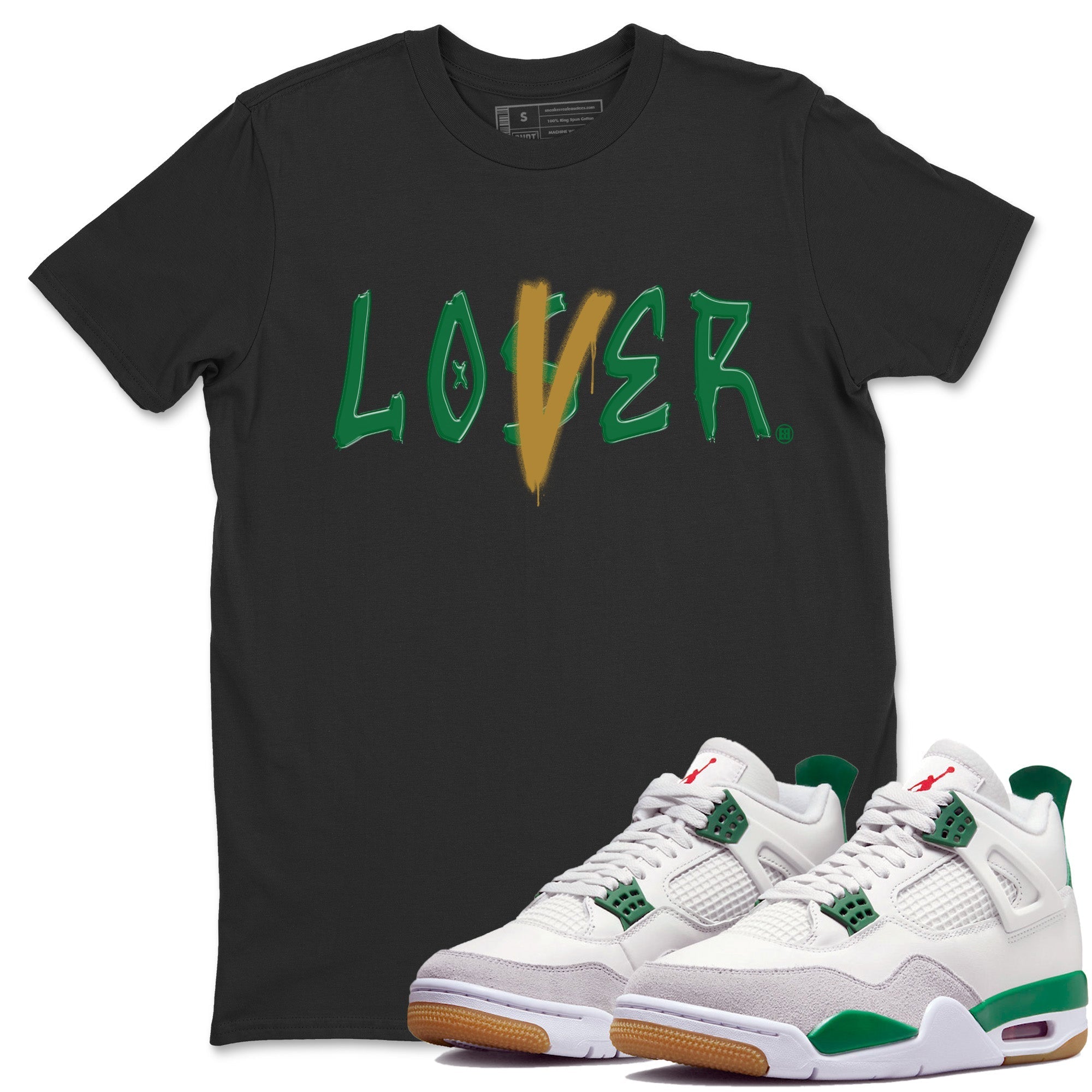 Loser Lover Unisex Tops - Air Jordan 4 Pine Green