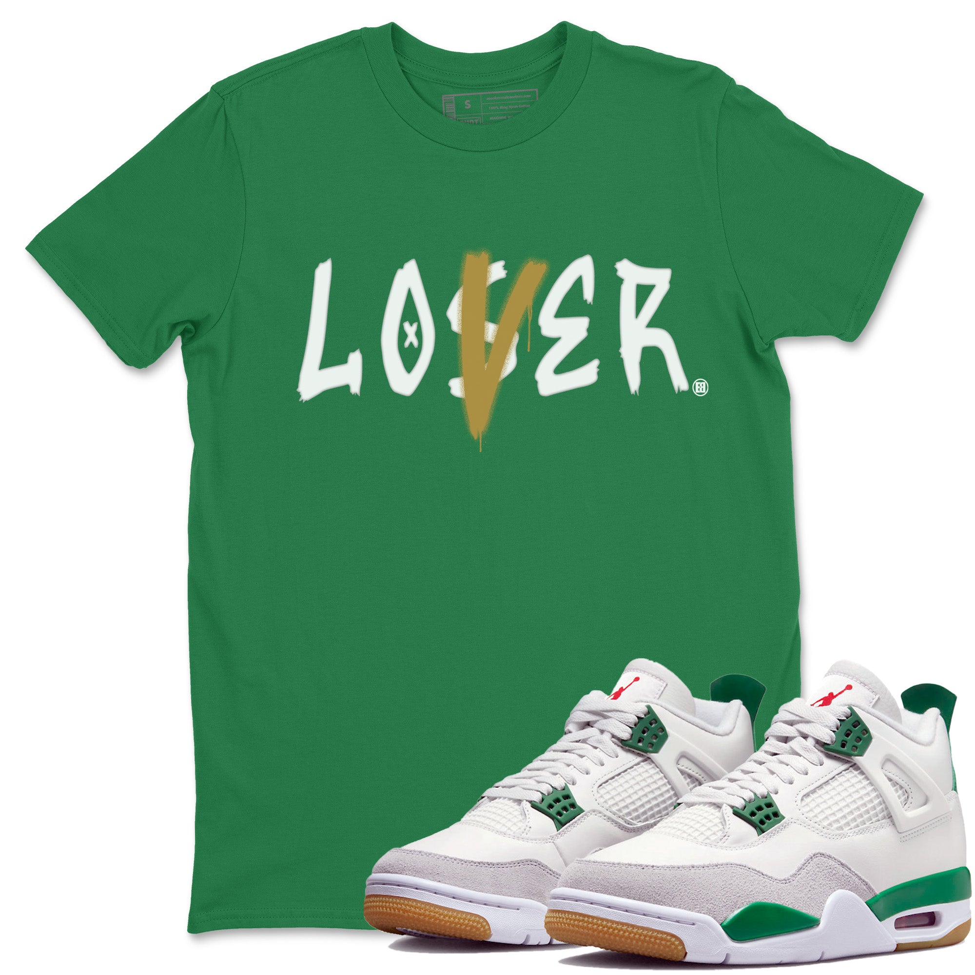 Loser Lover Unisex Tops - Air Jordan 4 Pine Green