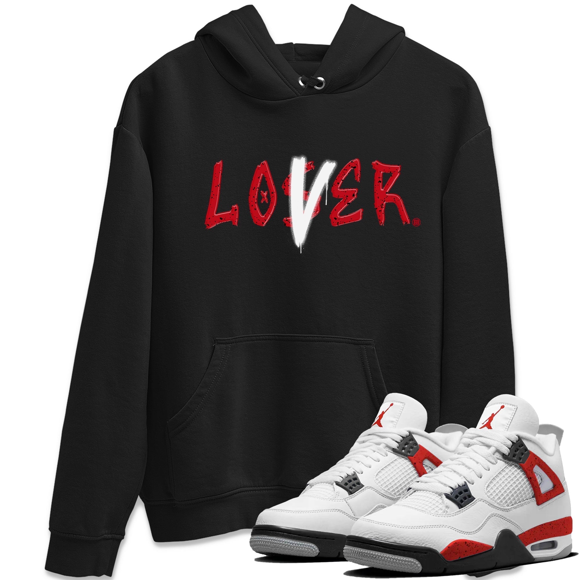 Loser Lover Unisex Tops - Air Jordan 4 Red Cement