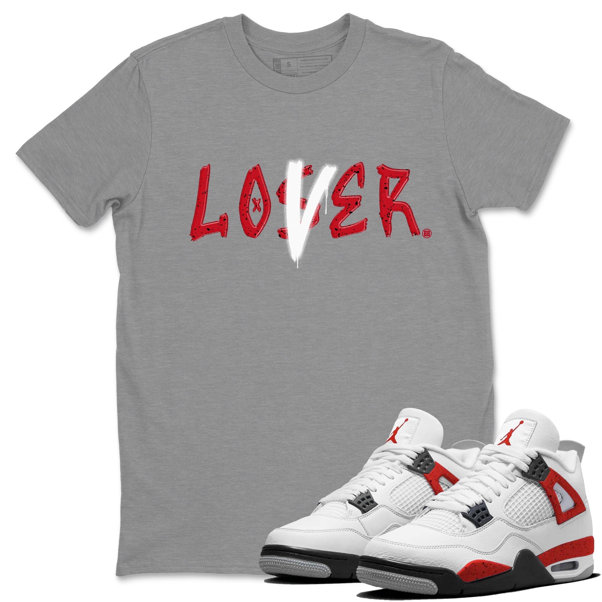 Loser Lover Unisex Tops - Air Jordan 4 Red Cement