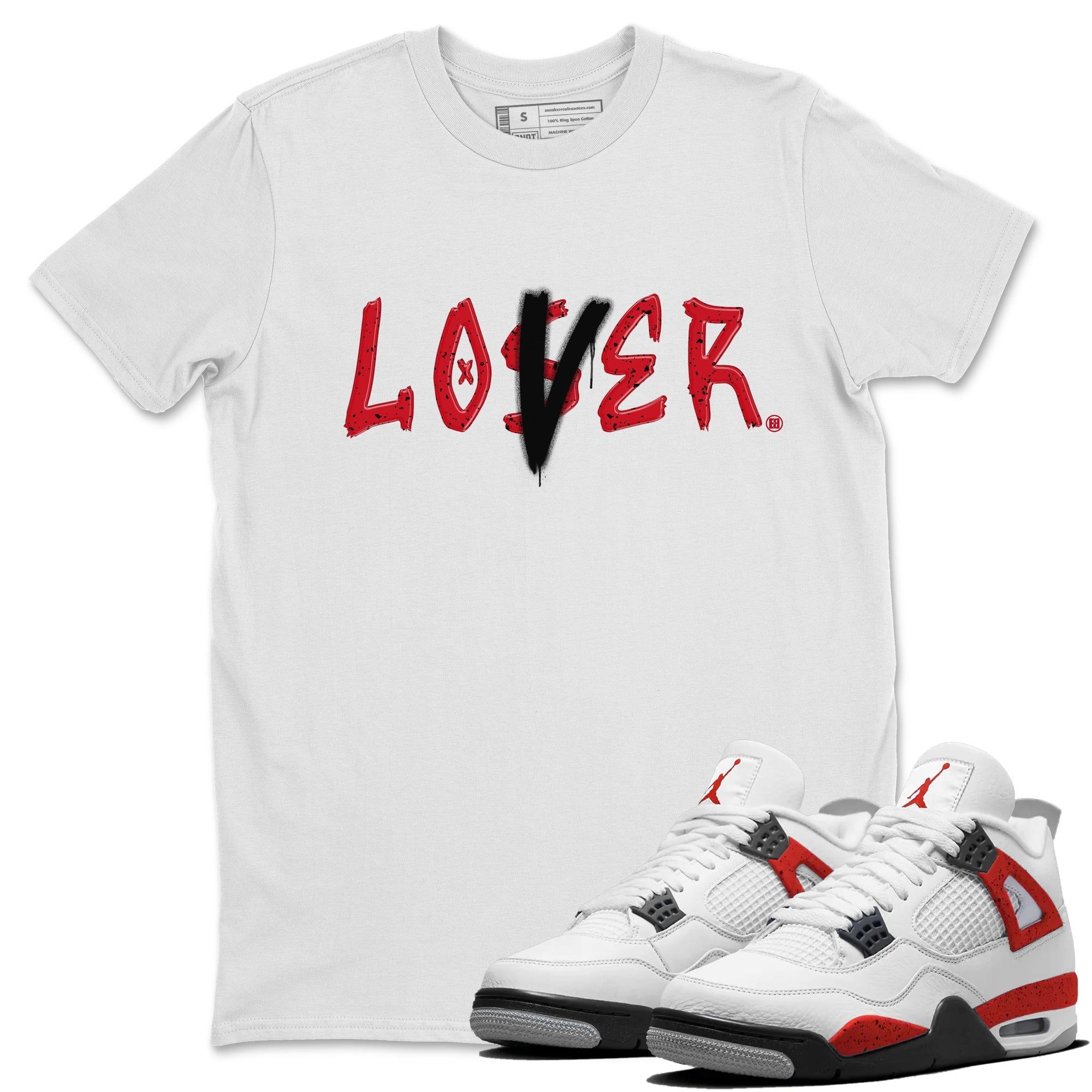 Loser Lover Unisex Tops - Air Jordan 4 Red Cement