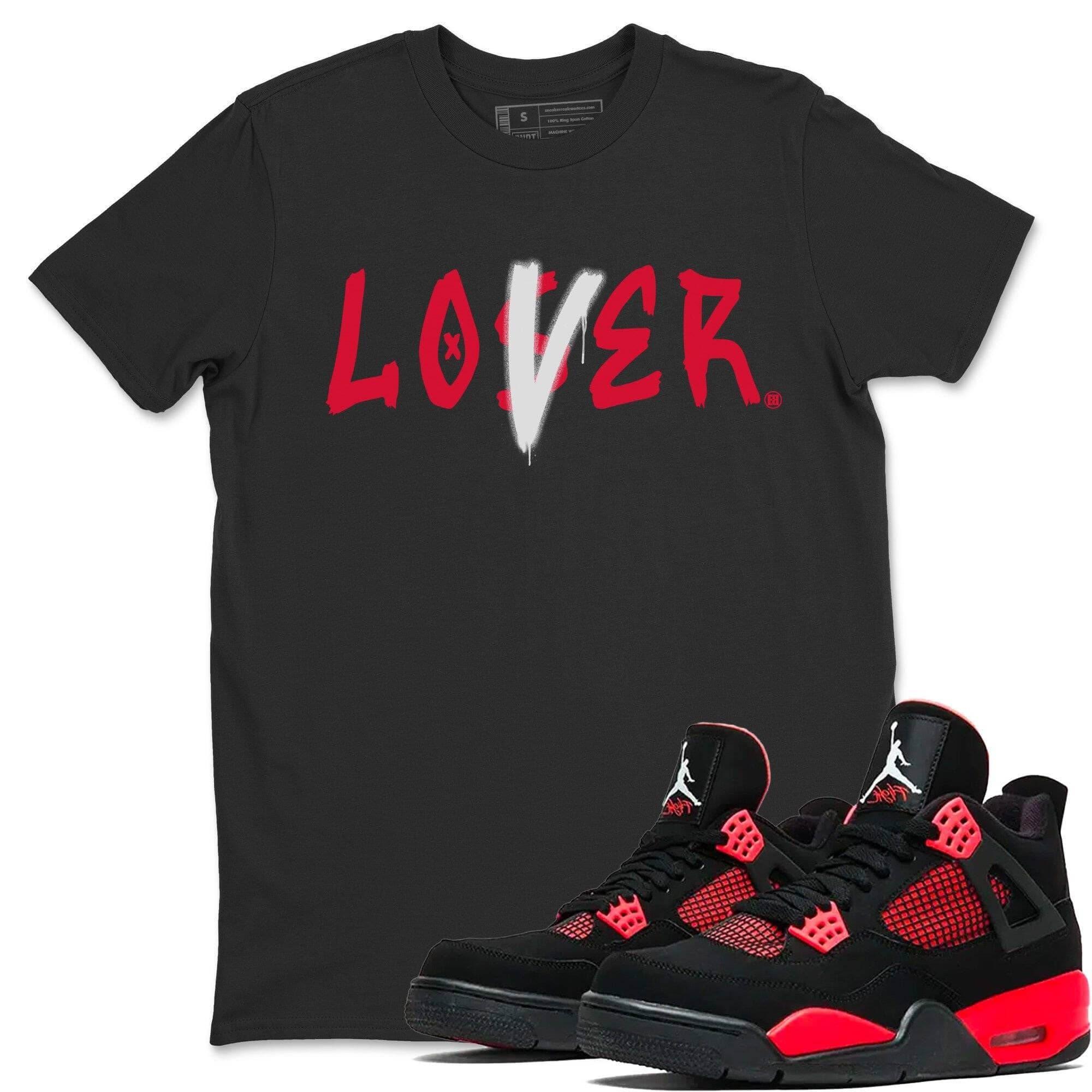 Loser Lover Unisex Tops - Air Jordan 4 Red Thunder