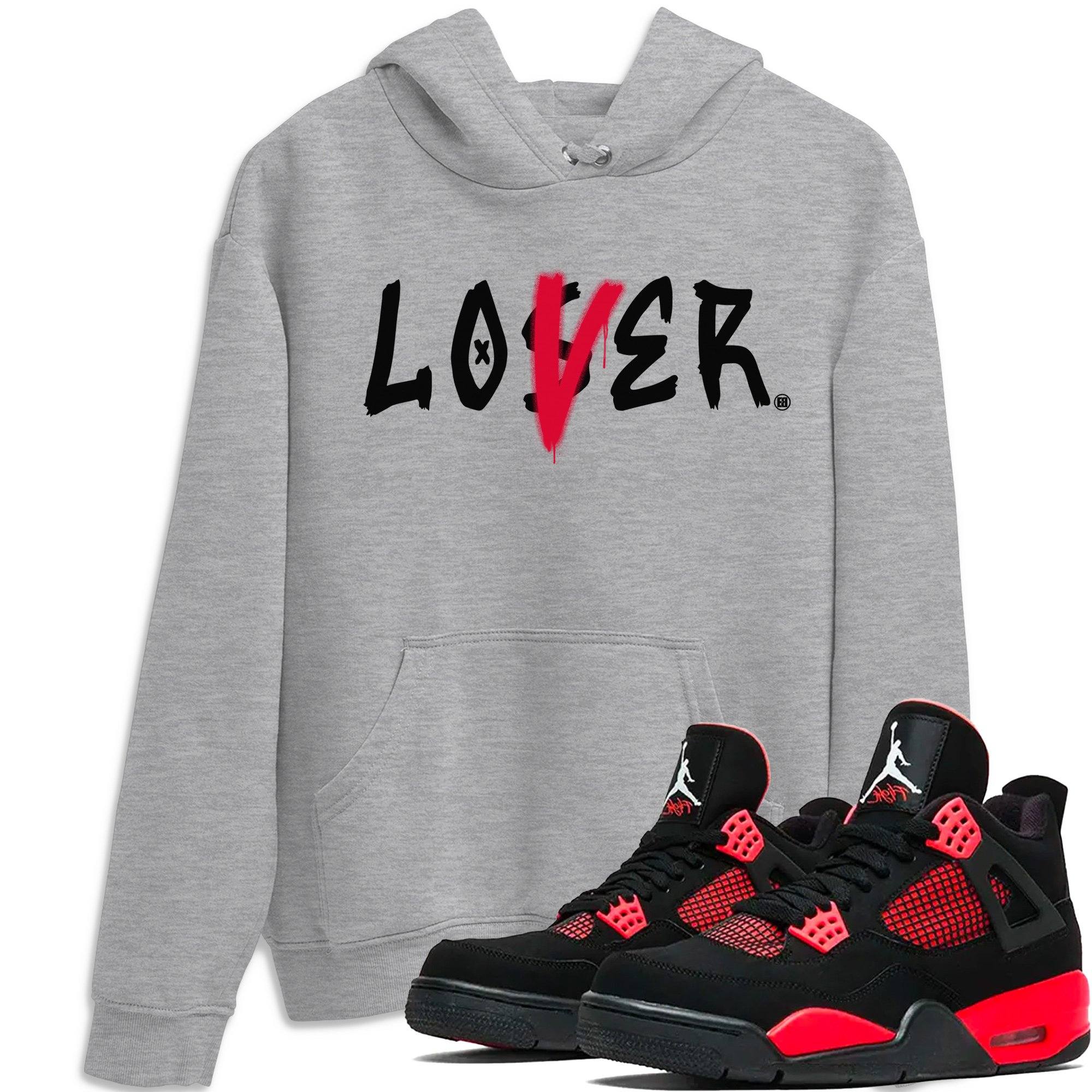Loser Lover Unisex Tops - Air Jordan 4 Red Thunder