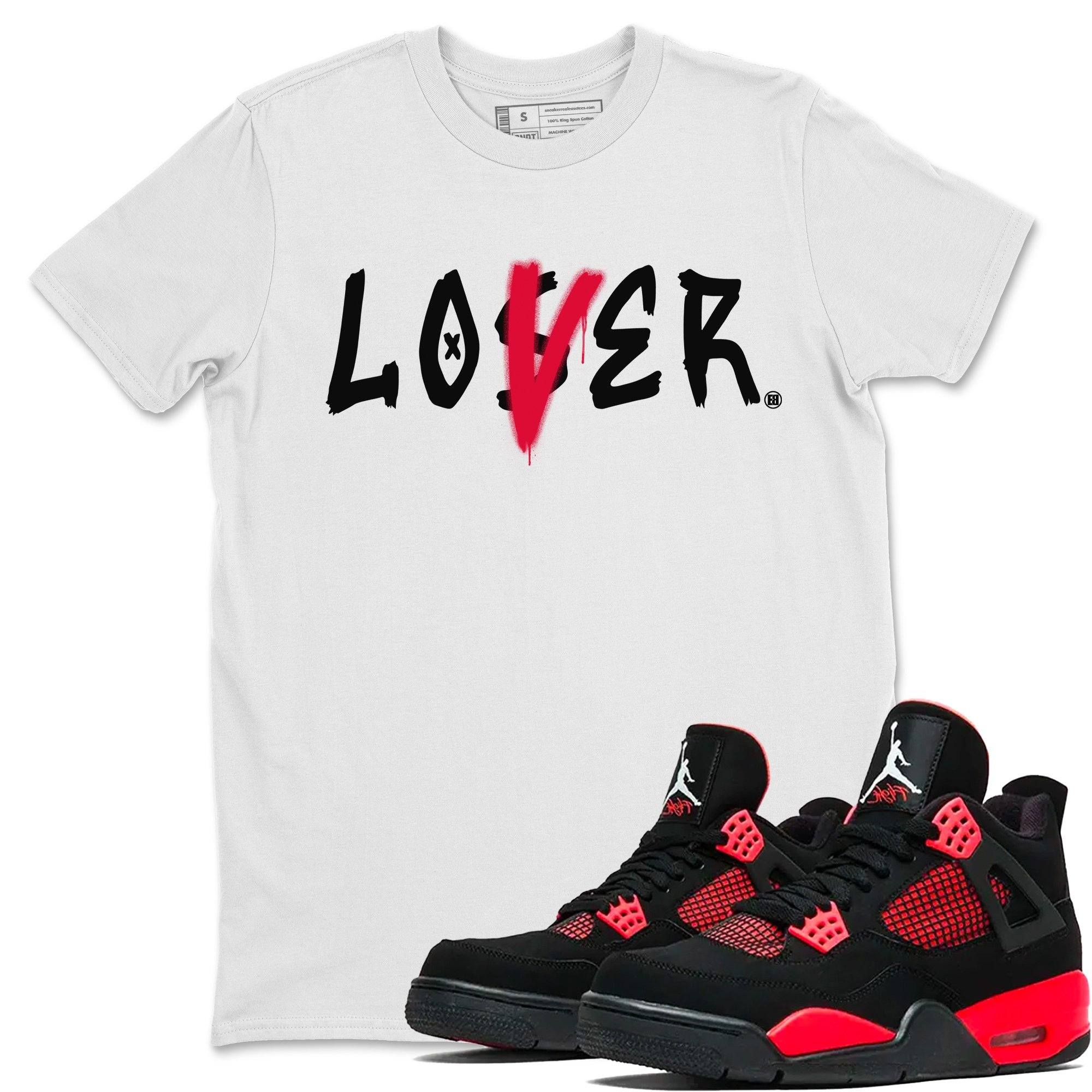 Loser Lover Unisex Tops - Air Jordan 4 Red Thunder