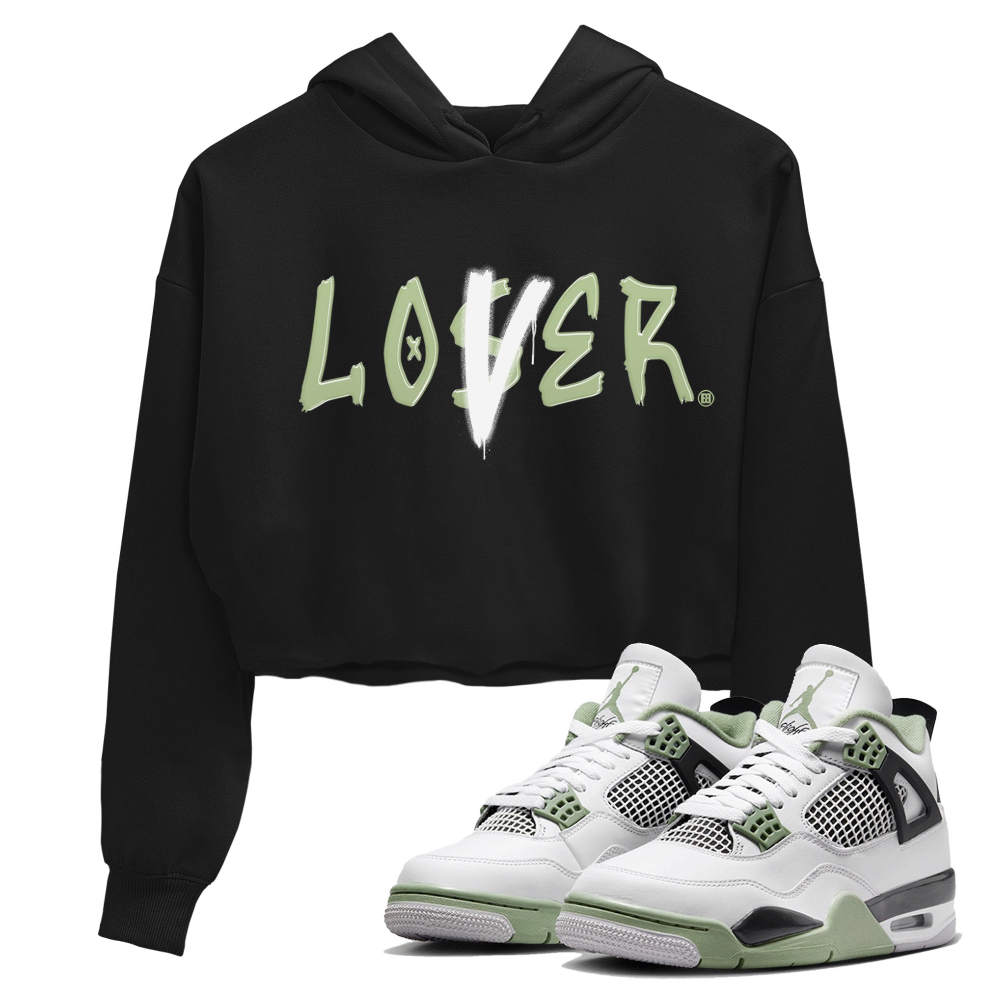 Loser Lover Women's Tops - Air Jordan 4 Seafoam