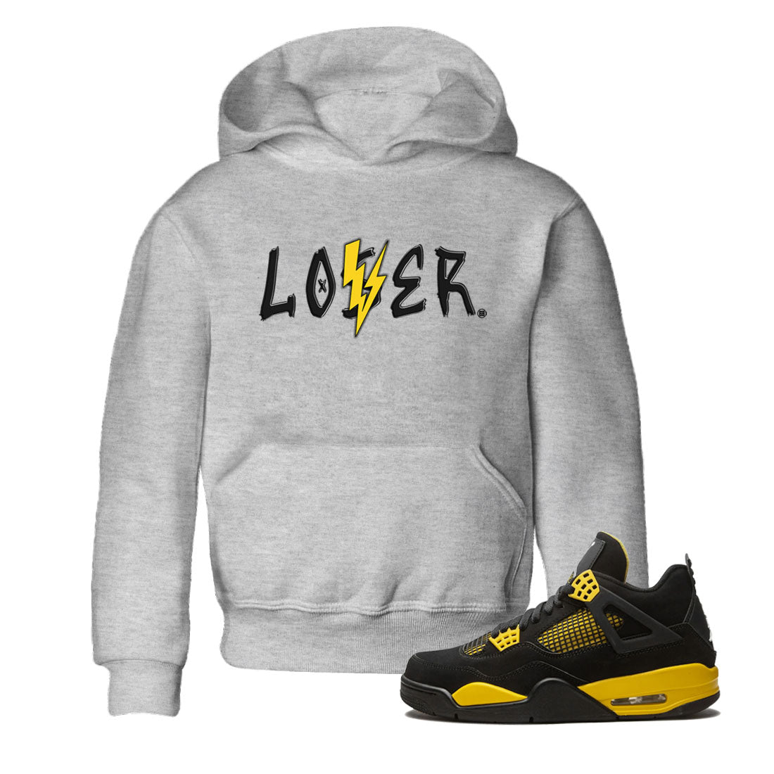 Loser Lover Kids Tops - Air Jordan 4 Thunder