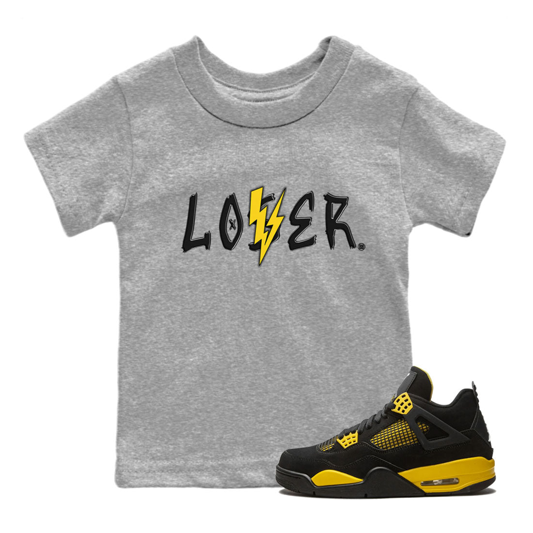 Loser Lover Kids Tops - Air Jordan 4 Thunder