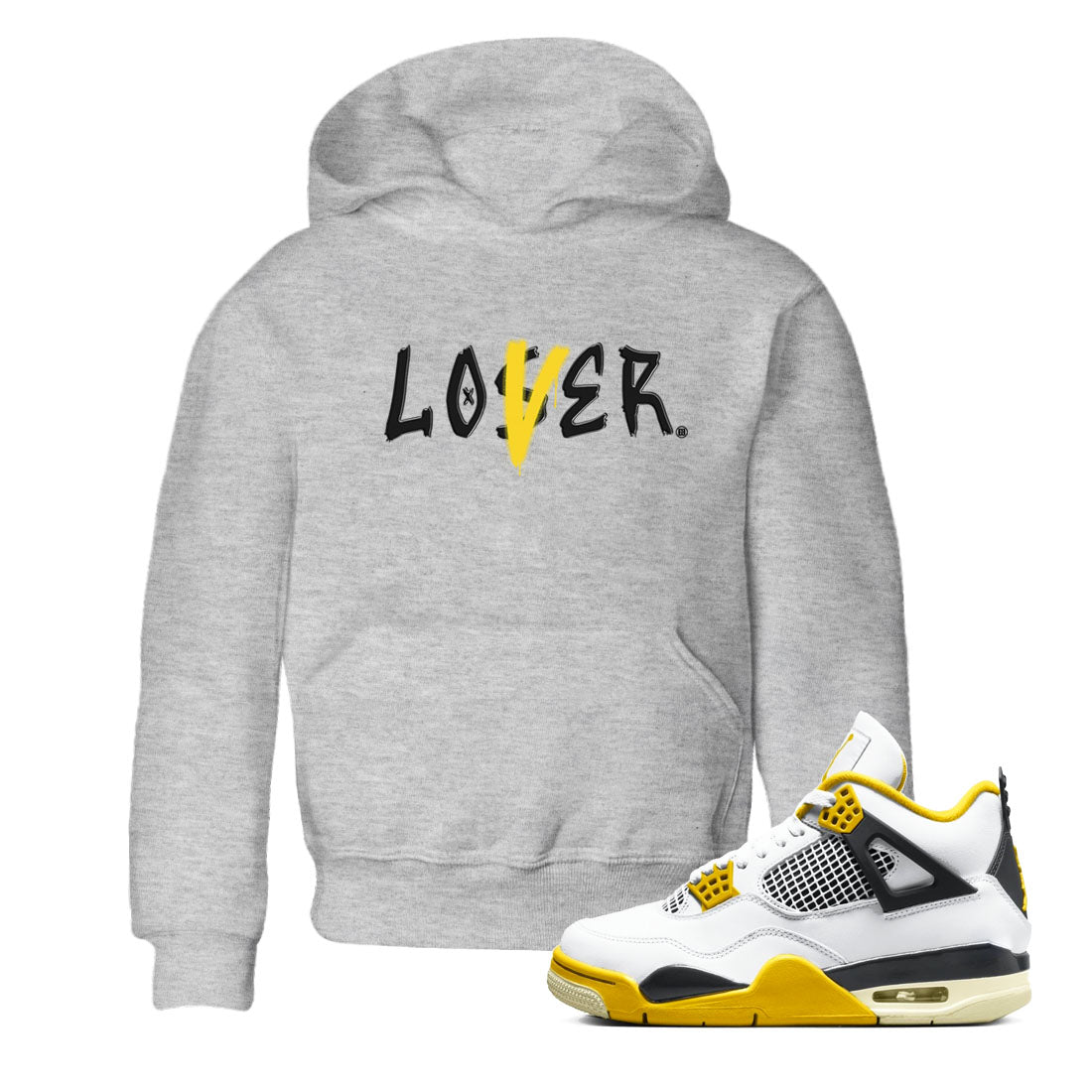 Loser Lover snkmatch Tees Kids - Air Jordan 4 Vivid Sulfur