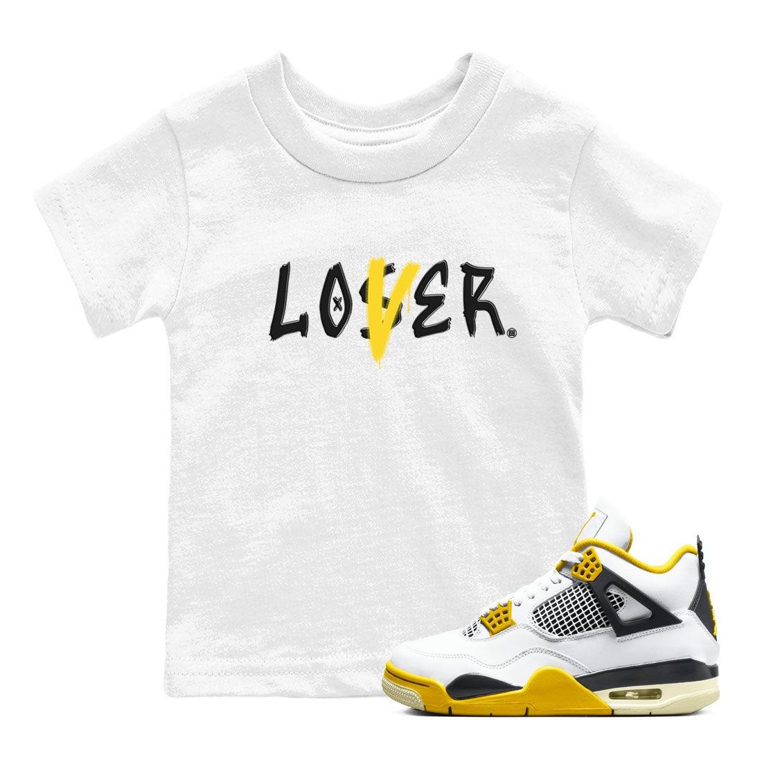 Loser Lover snkmatch Tees Kids - Air Jordan 4 Vivid Sulfur