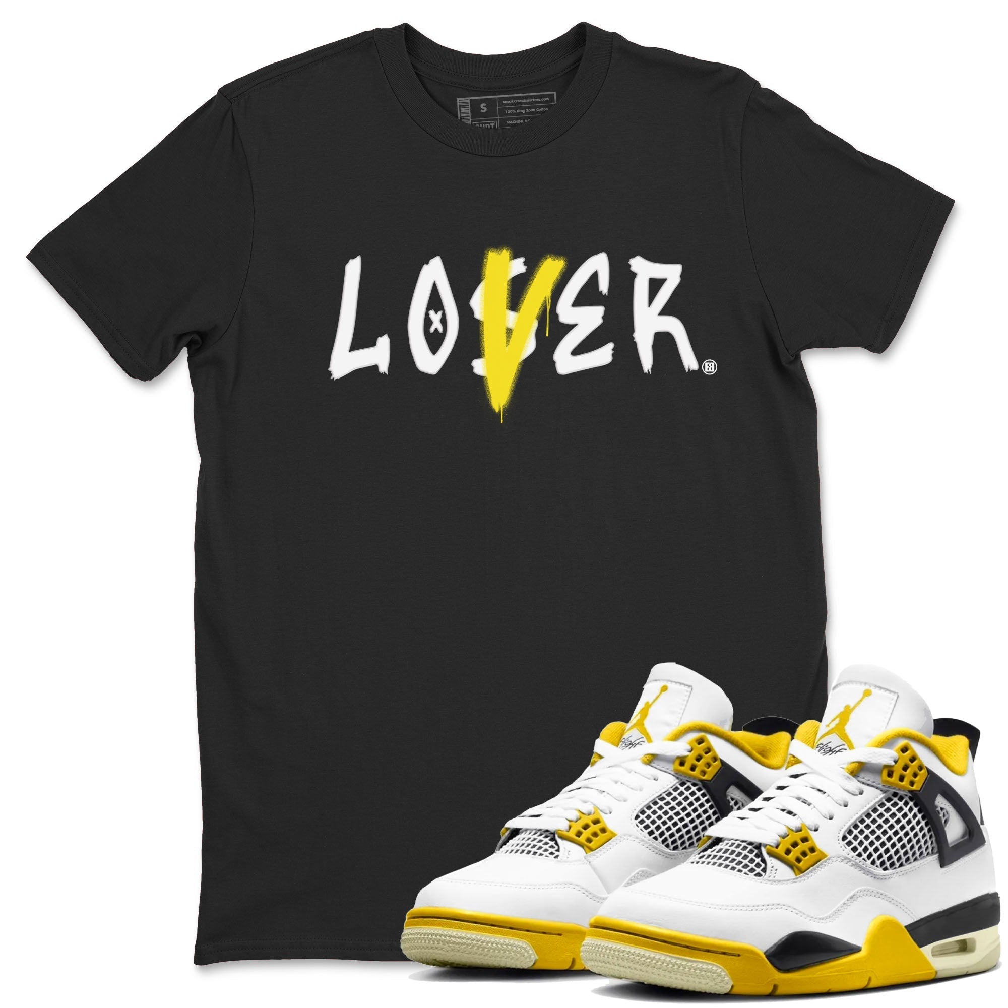 Loser Lover snkmatch Tees - Air Jordan 4 Vivid Sulfur