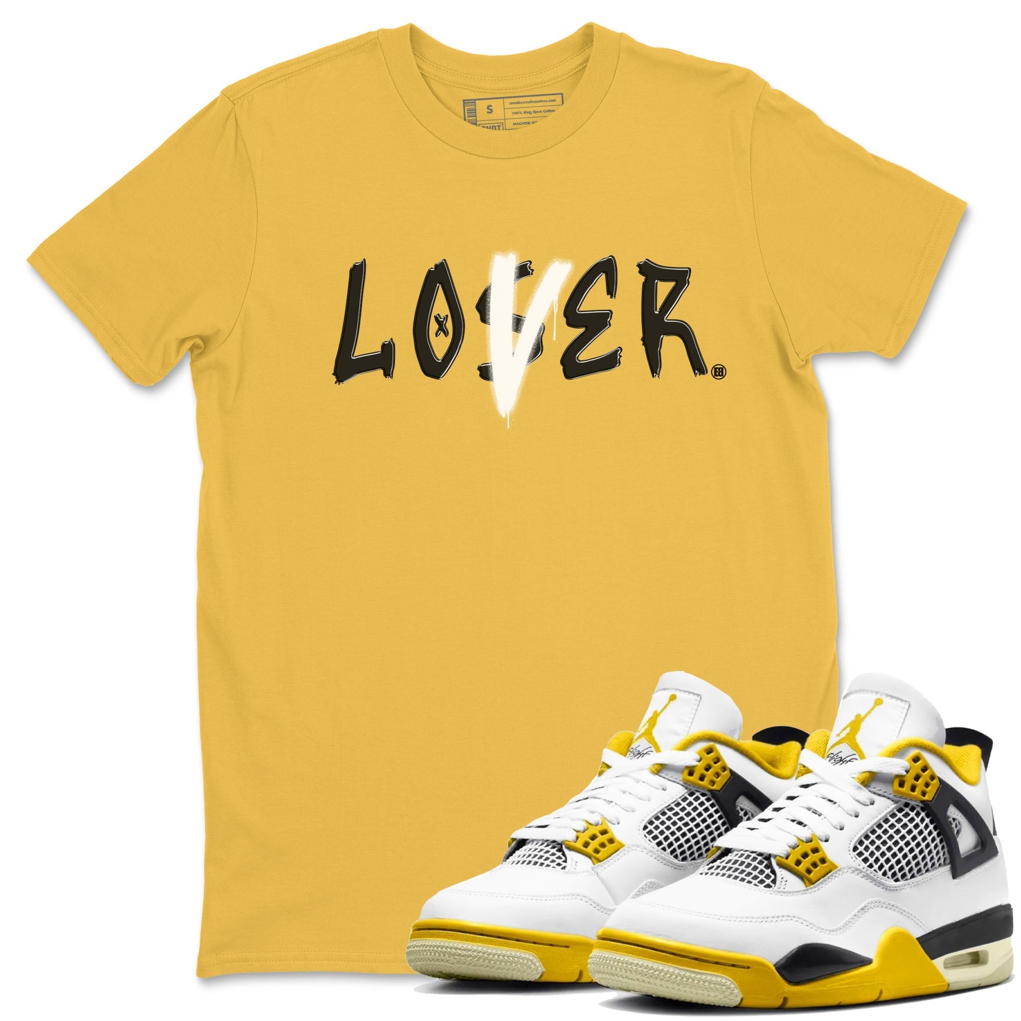 Loser Lover snkmatch Tees - Air Jordan 4 Vivid Sulfur