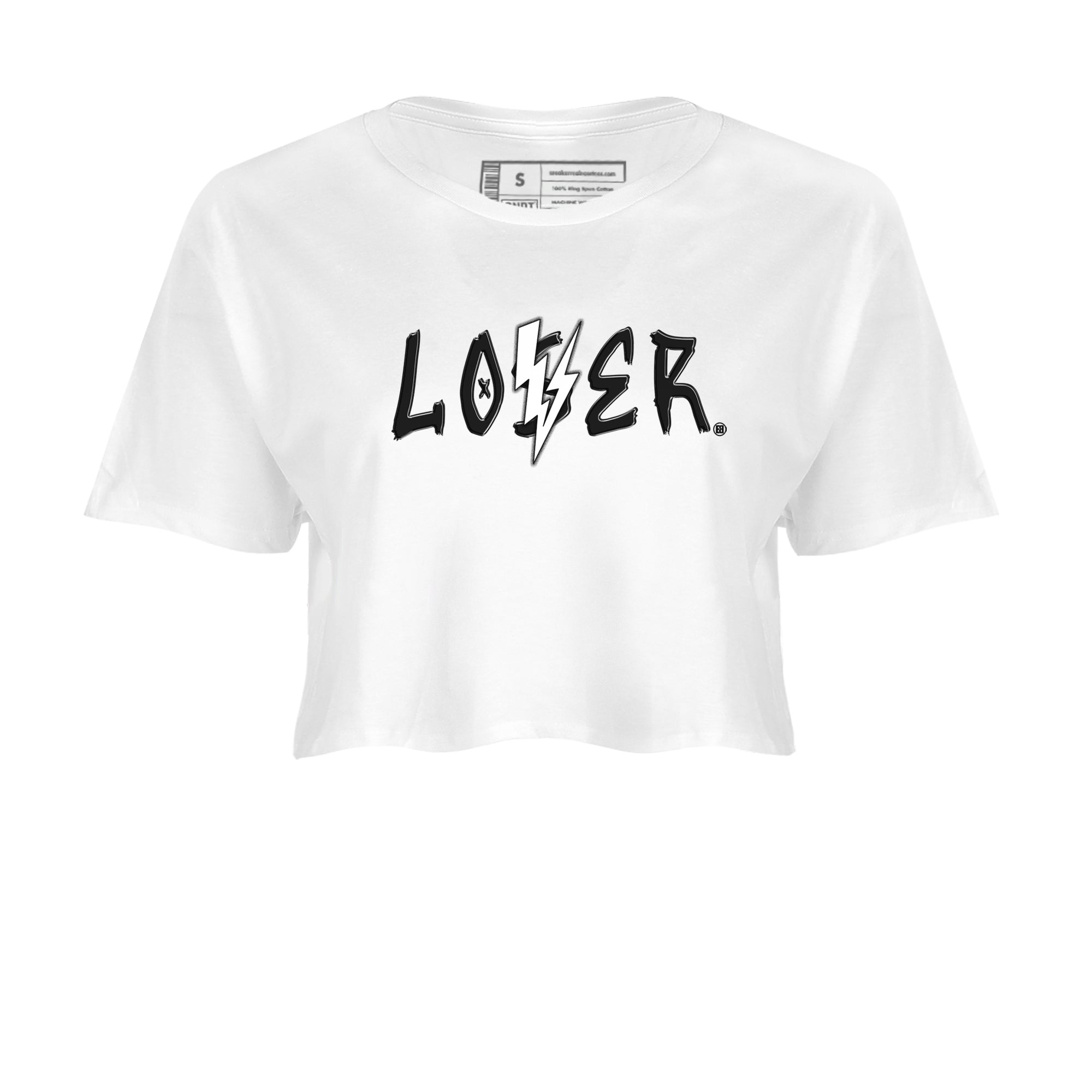 Loser Lover snkmatch Women's Top - Air Jordan 4 White Thunder