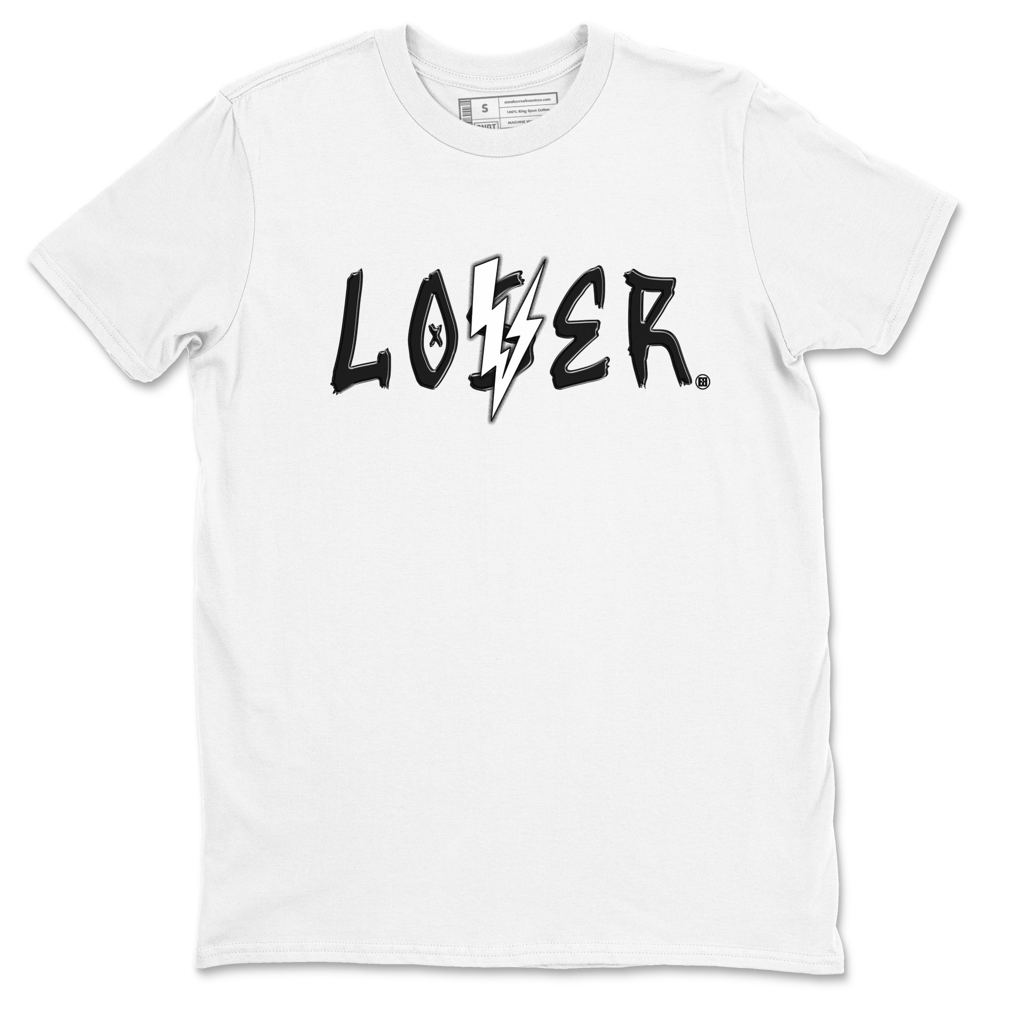 Loser Lover snkmatch Tees - Air Jordan 4 White Thunder